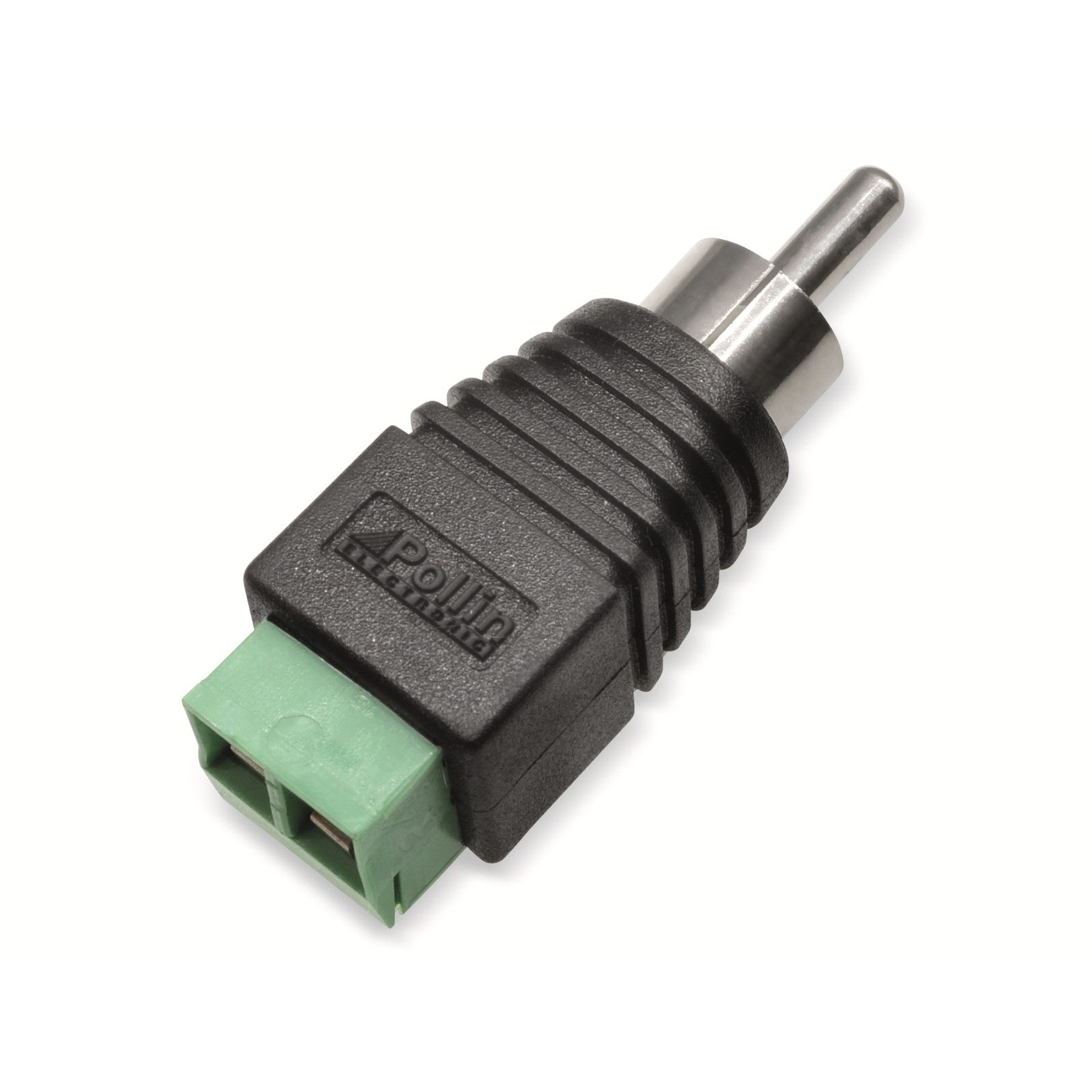 Pollin Cinch-Stecker Steckverbinder, Cinch, Schraubanschluss, Stecker