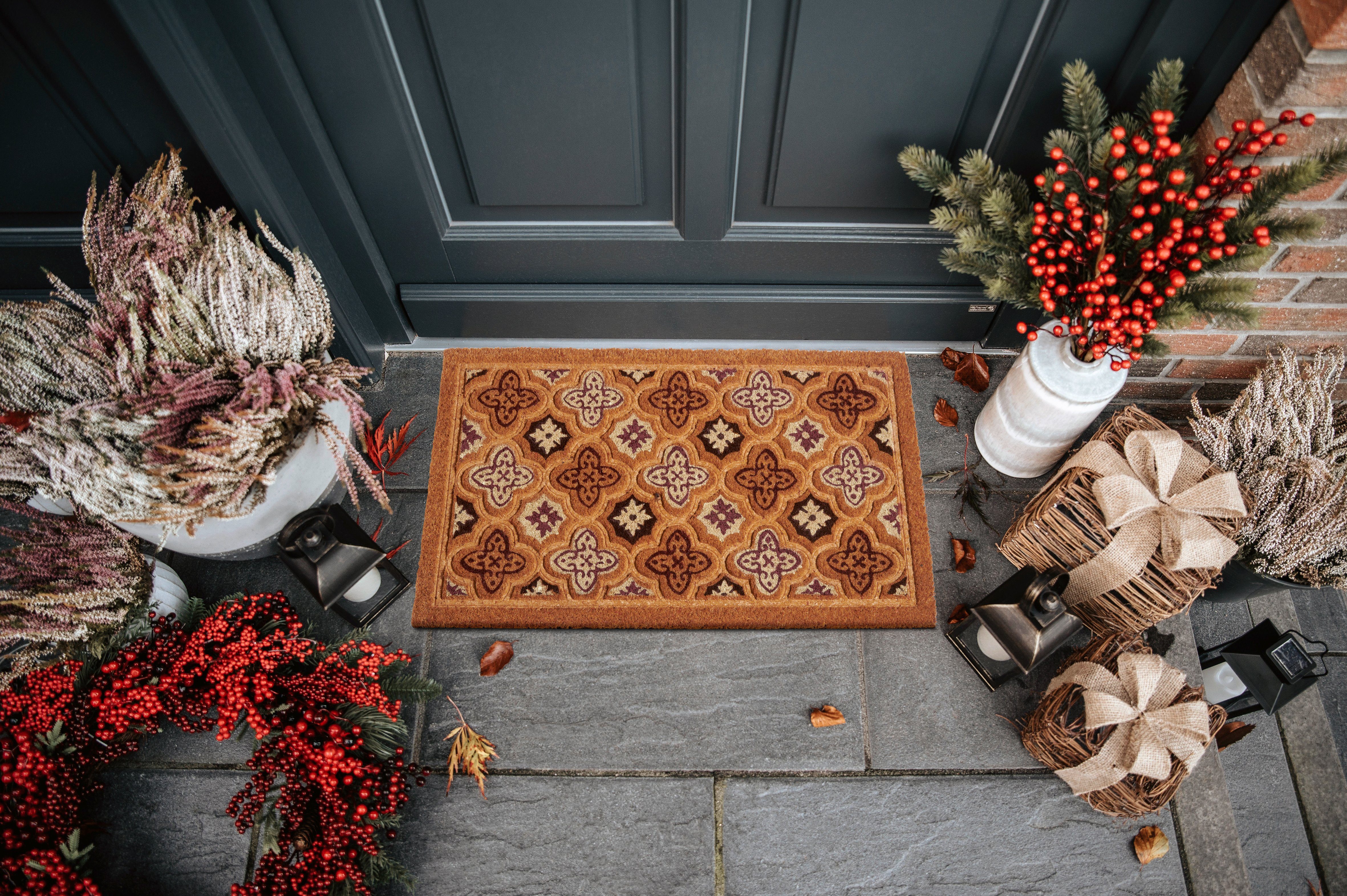 Fußmatte Mix Mats Kokos Moroccan Tiles, HANSE Home, rechteckig, Höhe: 15 mm,  Kokos, Schmutzfangmatte, Outdoor, Rutschfest, Innen, Kokosmatte, Flur