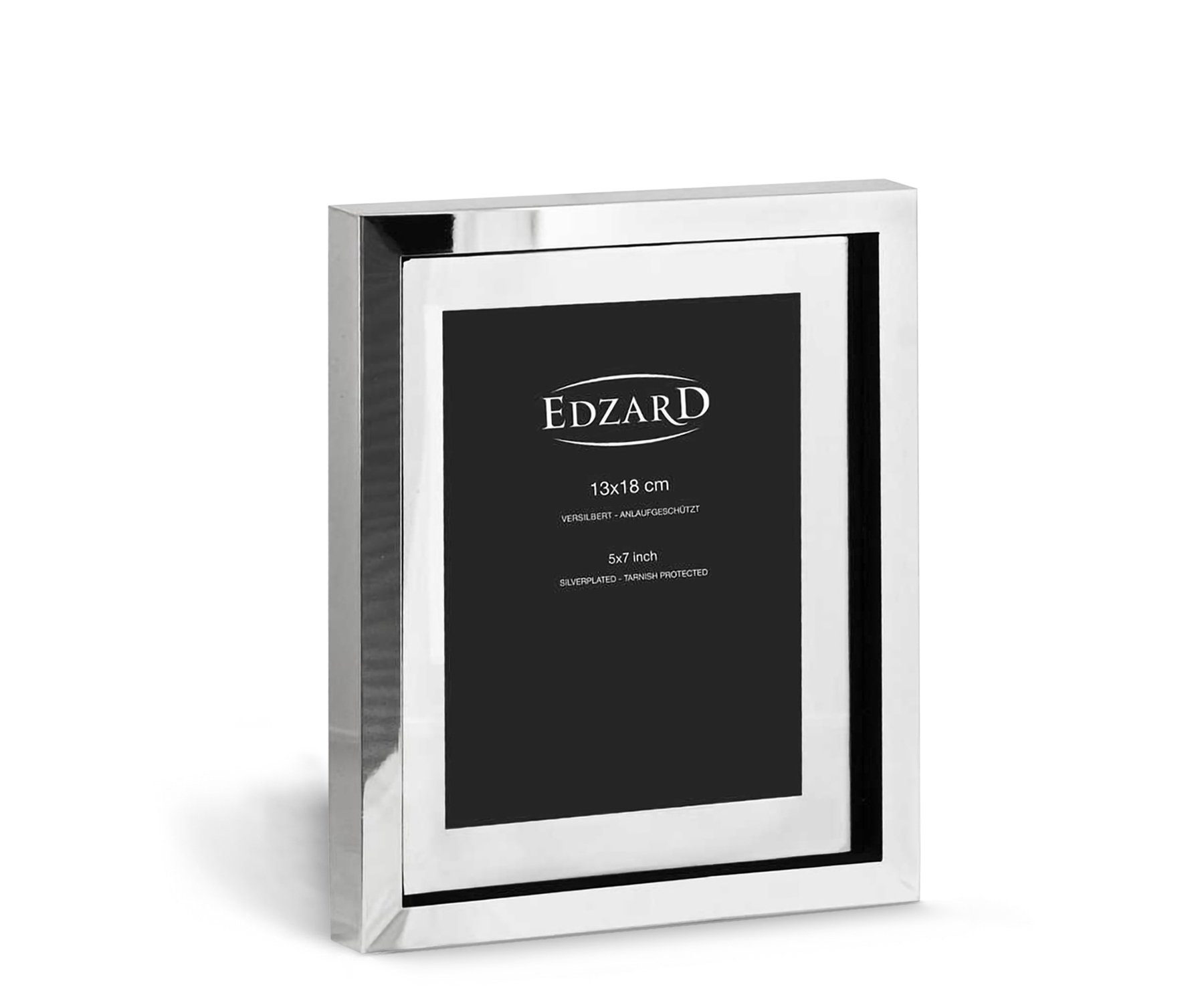 EDZARD Bilderrahmen Caserta, versilbert und anlaufgeschützt, für 13x18 cm Bilder - Fotorahmen