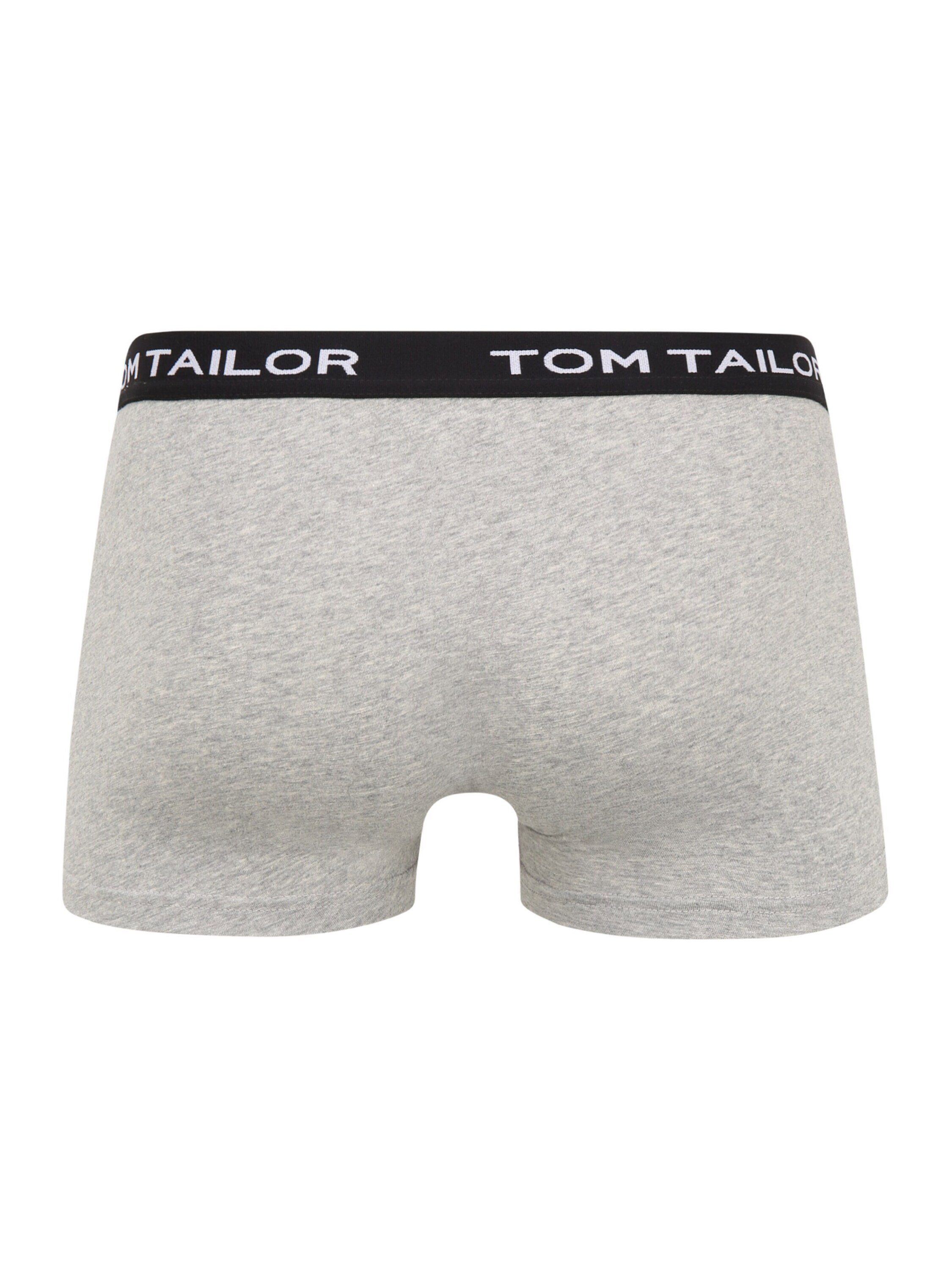 TOM (3-St) TAILOR Boxershorts anthra-melange-black