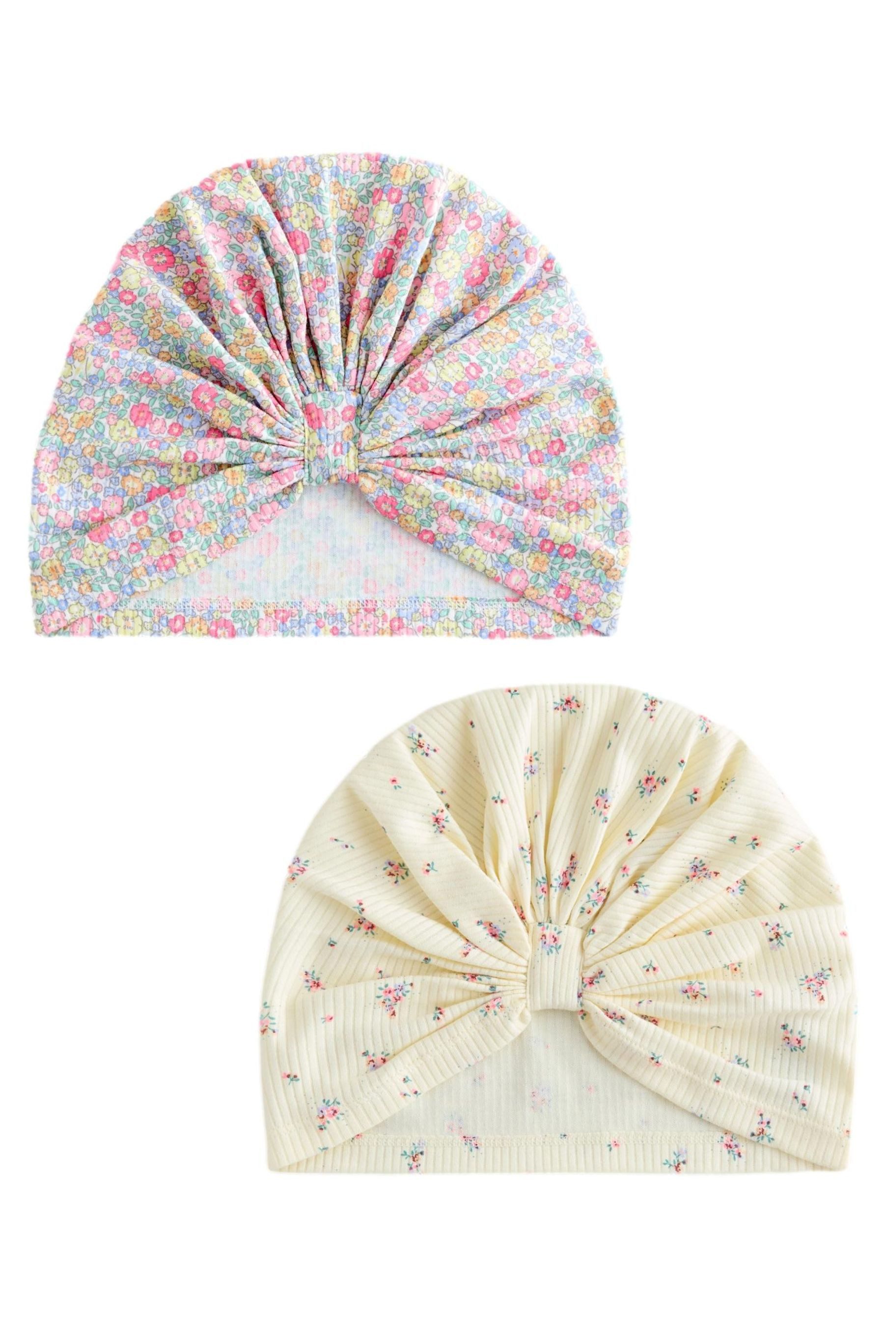 Beanie 2er-Pack Turban-Beanies aus Jersey