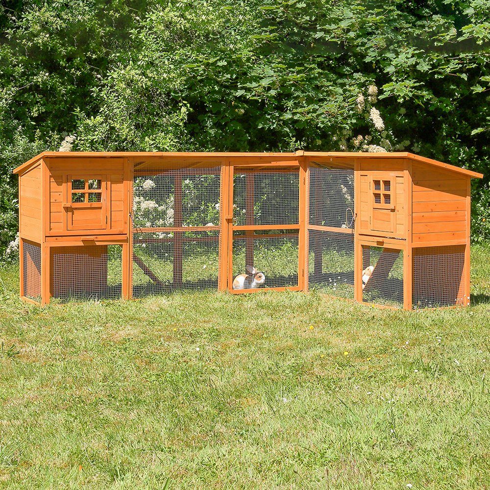 Feel2Home Kleintierkäfig Hasenstall Hühnerstall Kaninchenstall Freigehege günstig online kaufen