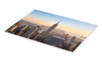 Posterlounge Poster Editors Choice, Manhattan–Skyline, Wohnzimmer Fotografie