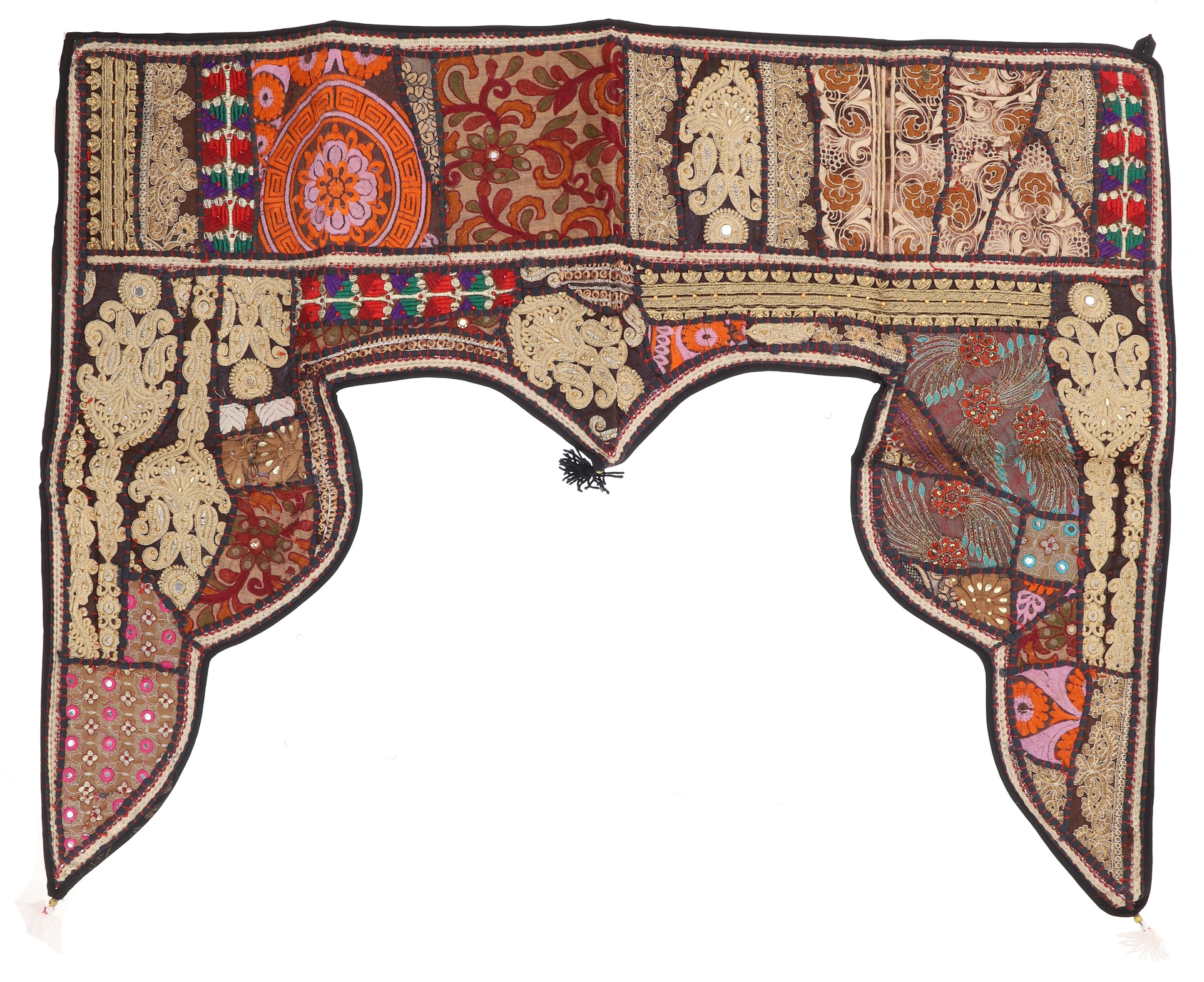 Guru-Shop Wandteppich Orientalischer Wandbehang, indischer Türbehang,.., Höhe: 80 mm