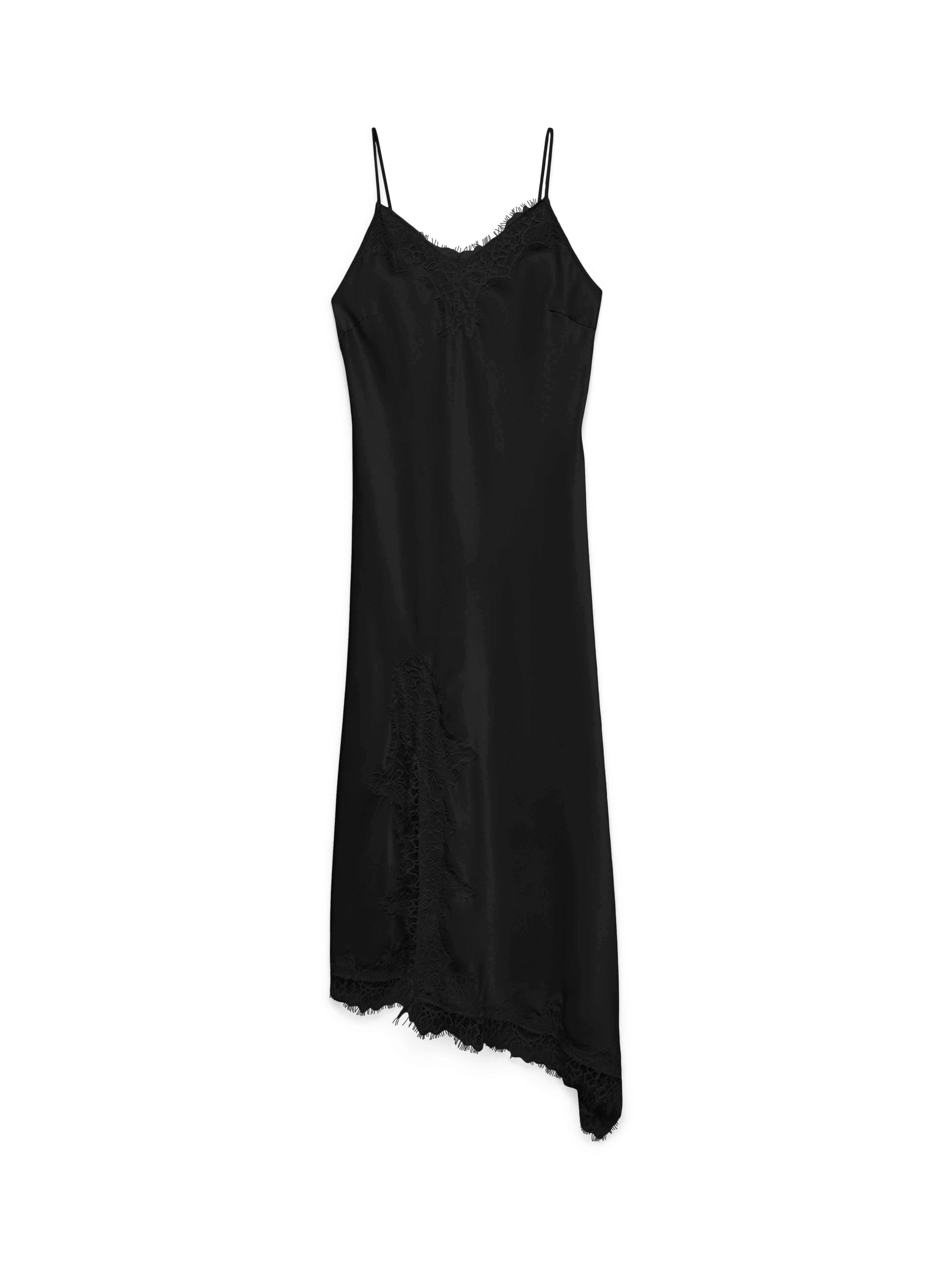 Vero Moda Spitzenkleid VMCHARM SINGLET 7/8 LACE DRESS WVN BOO Viskosemischung, regular fit, Spitze
