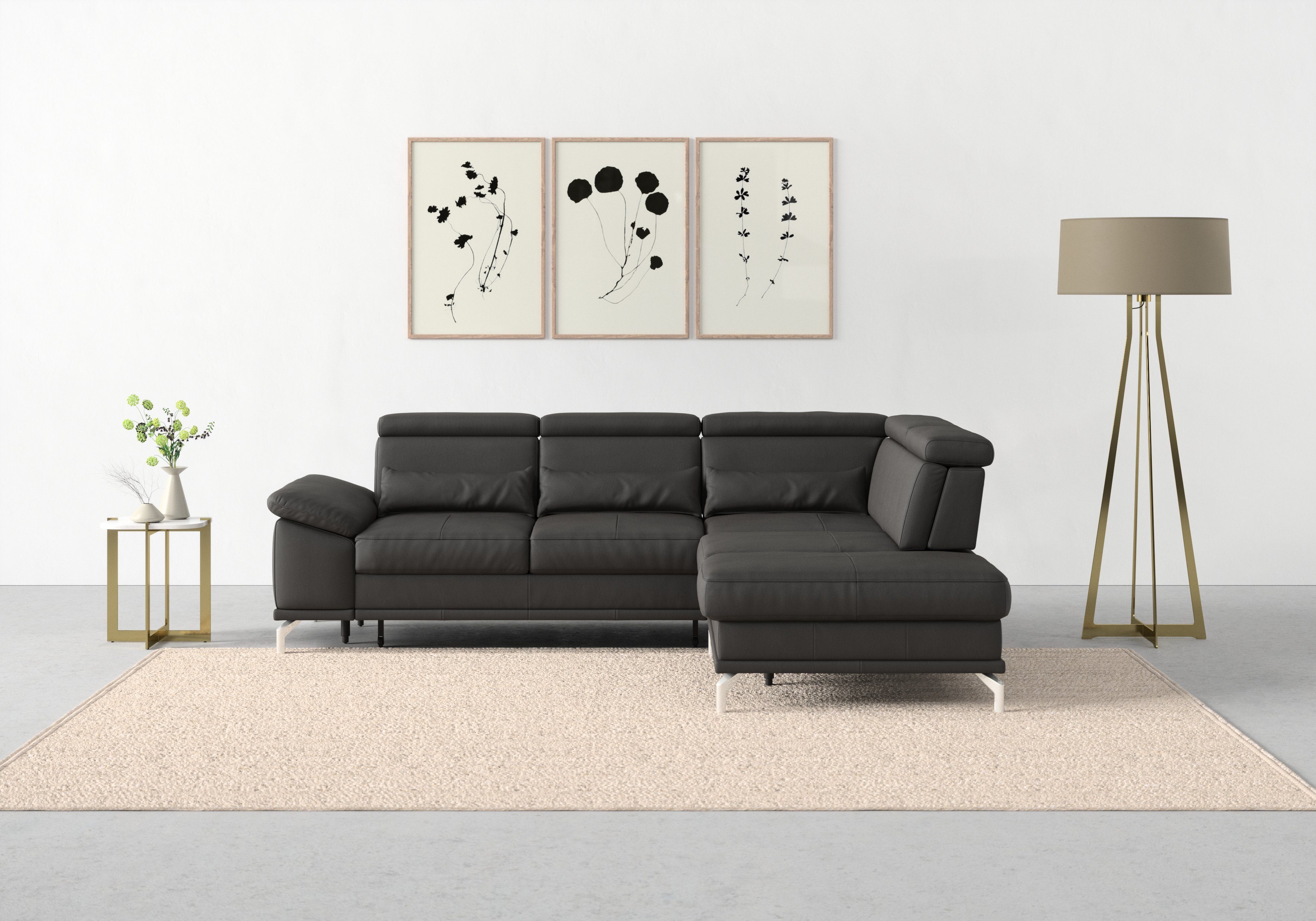 sit&more Ecksofa Cabrio L-Form, B: 274 günstig online kaufen