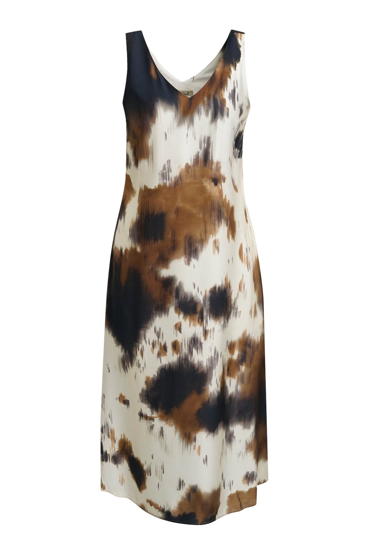 Smith & Soul Midikleid mit Allover-Print, V-Ausschnitt