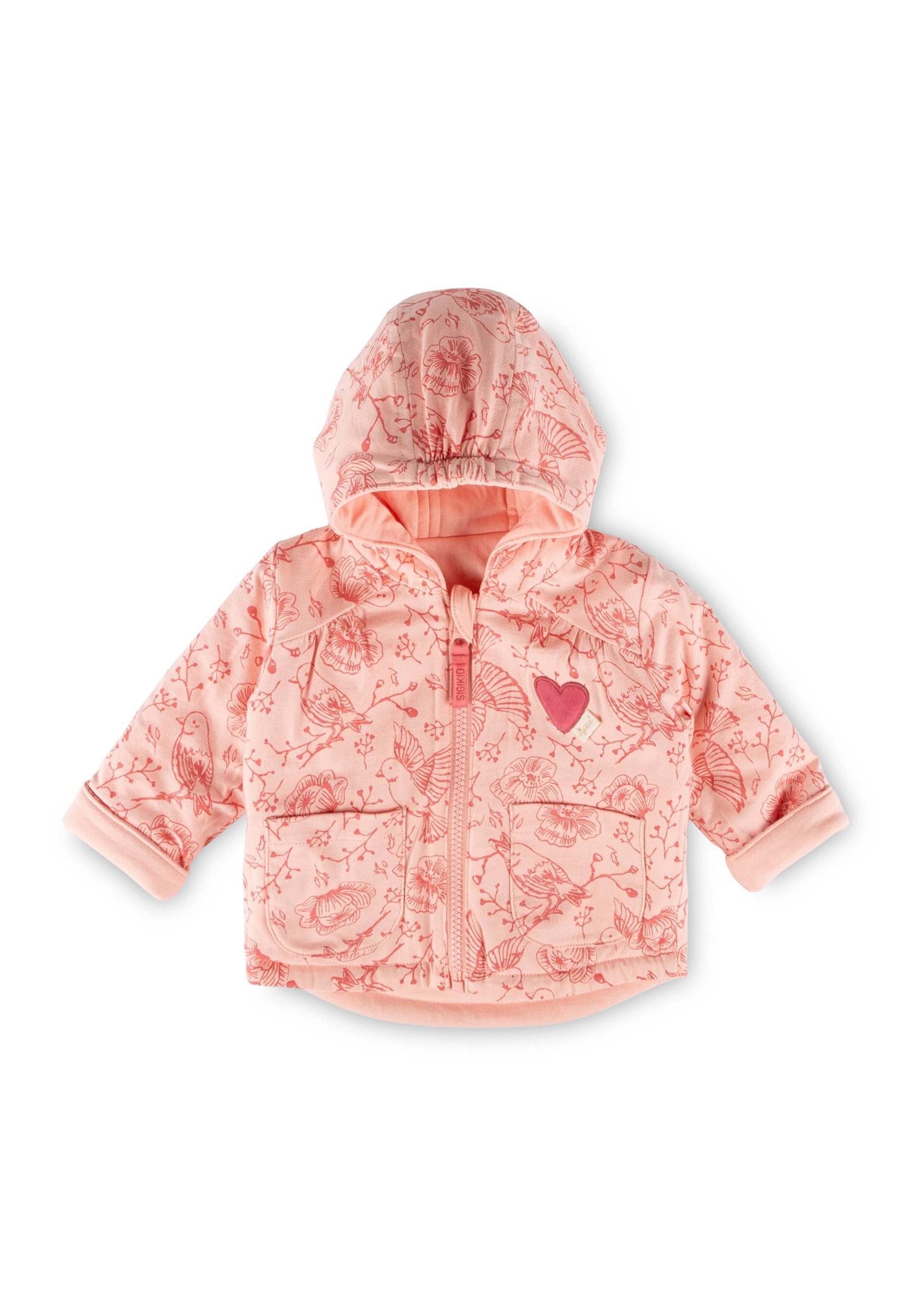 Sigikid Wendejacke Pink Birds für Babys Mädchen (1-St)
