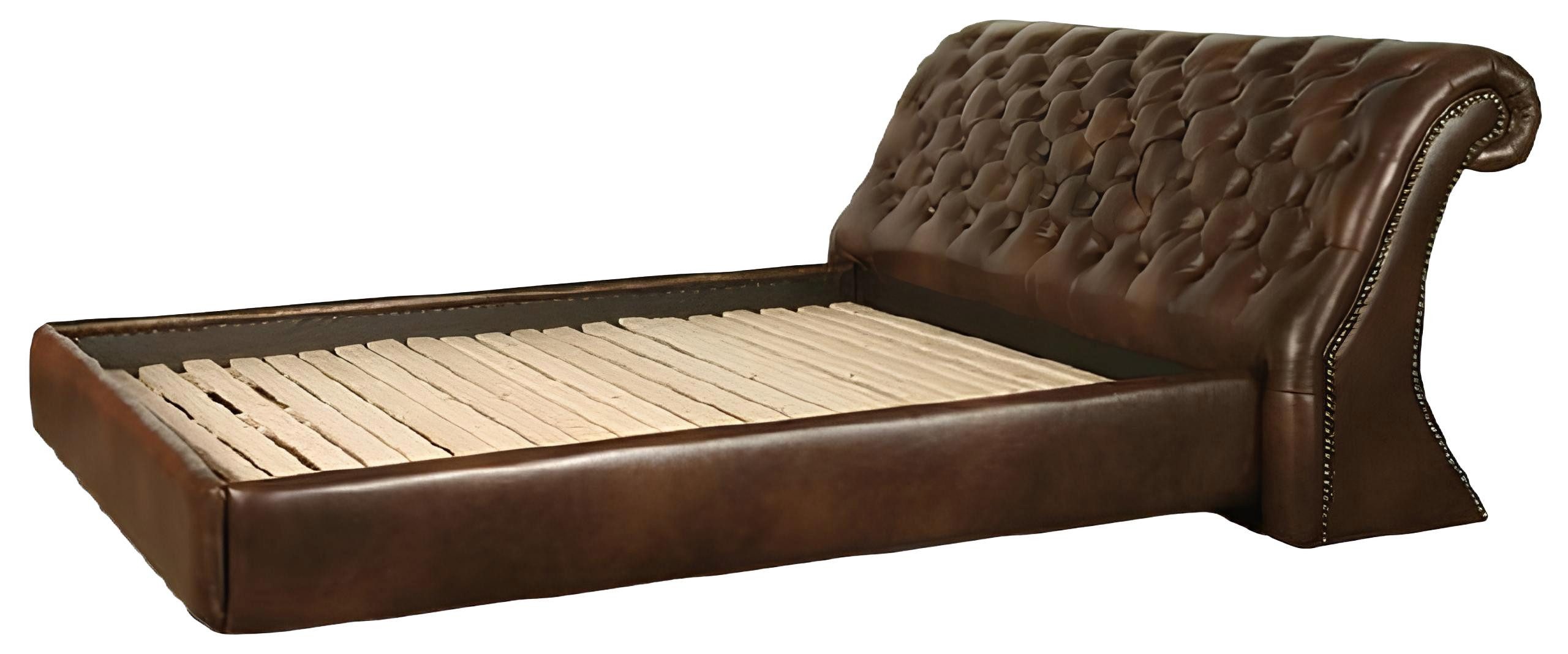 JVmoebel Polsterbett Chesterfield Big Bett in antikem Design mit edlem Flair (Chesterfield Bett OXFORD 160/180x200cm), Made in Europa