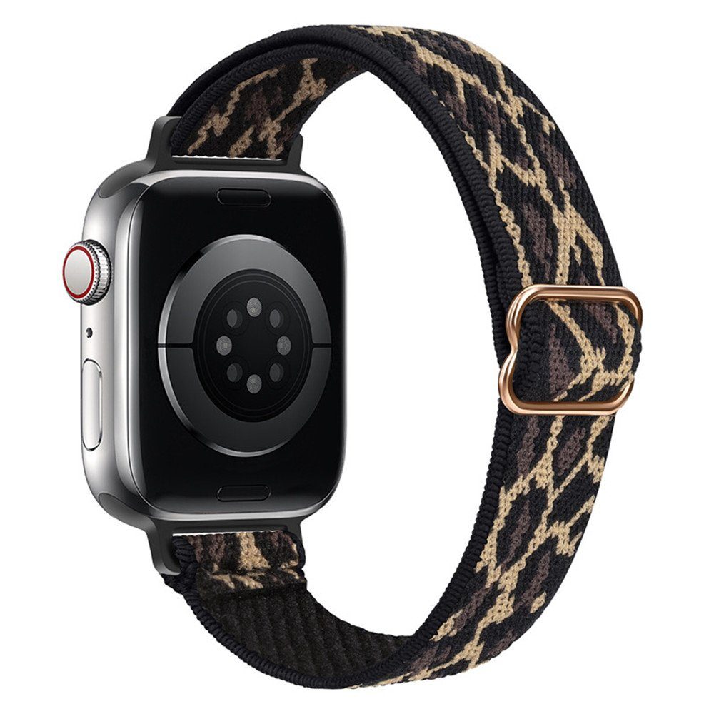 XDeer Uhrenarmband Nylon 42/44/45mm, 7 Armband mm für Apple Watch Loop 38/40/41mm Armband für iWatch Series Design Band yellow 14 und Schlankes Sport Geflochtenes