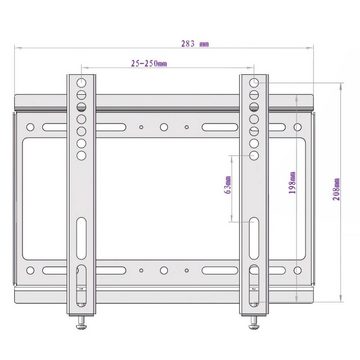 SpeaKa Professional TV-Wandhalterung 35.6 (14) - 106.7 cm (42″ TV-Wandhalterung