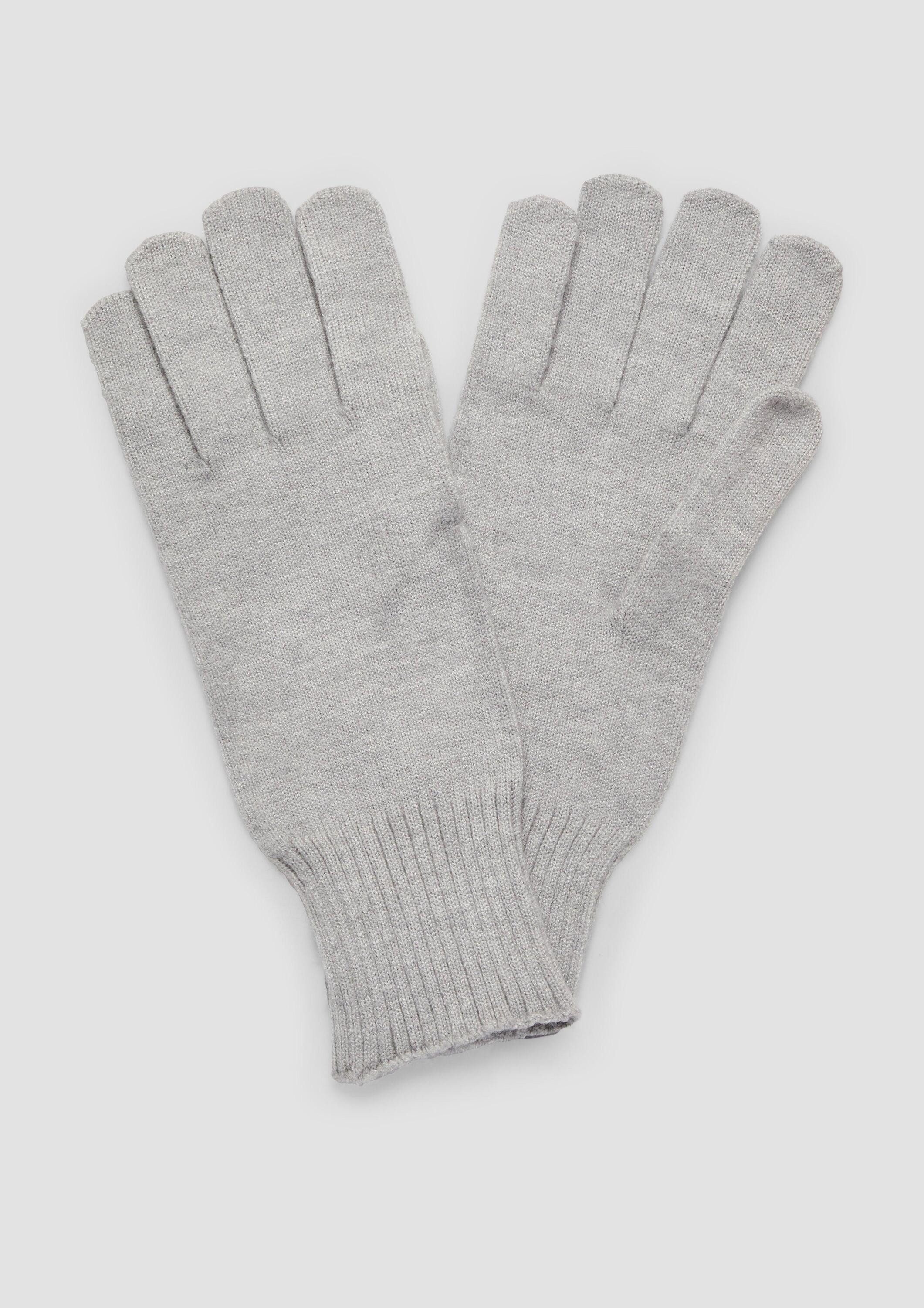 s.Oliver Strickhandschuhe Handschuhe Handschuhe aus Feinstrick mit Stulpe