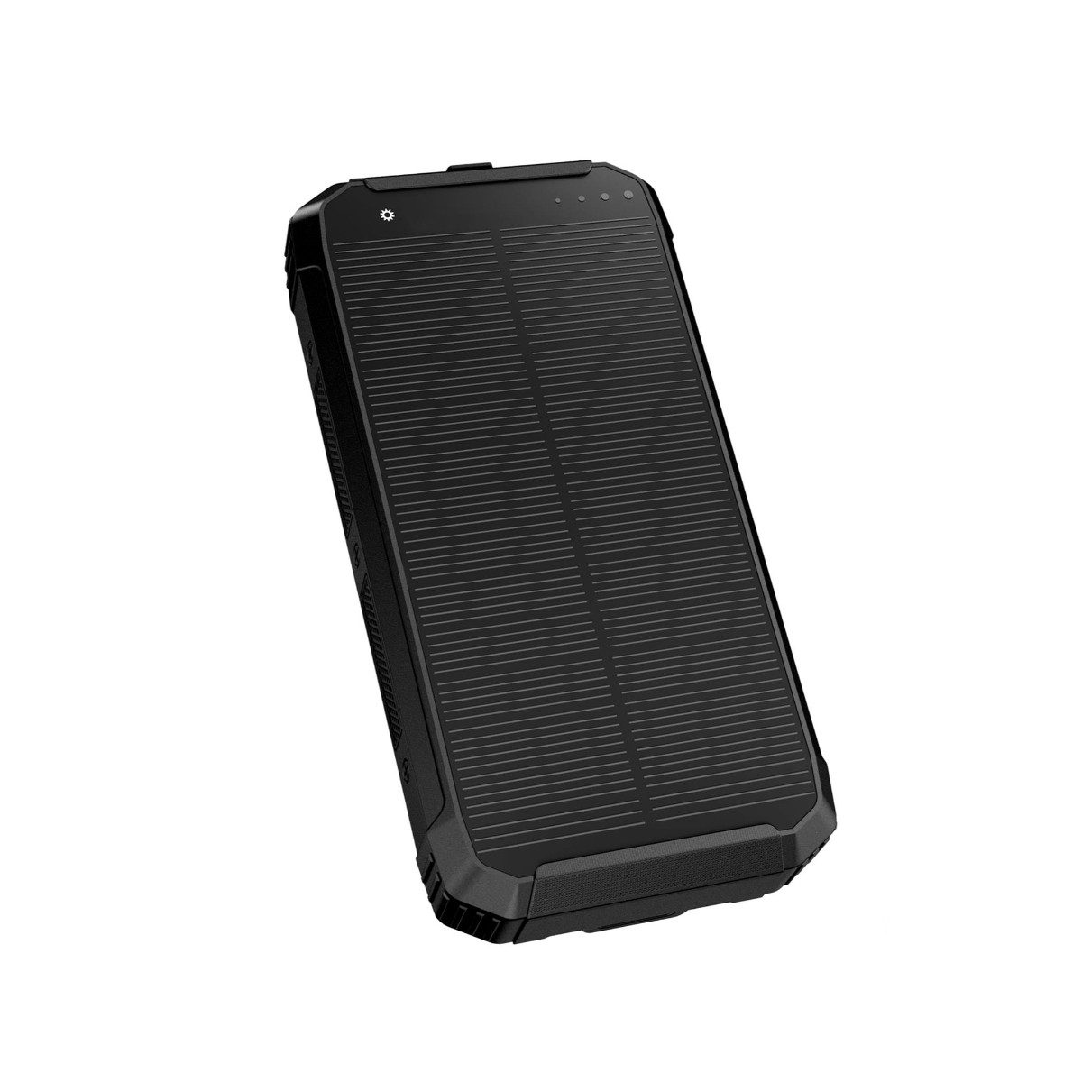 Platinet PMPB10SPW15 Solar Powerbank 10000 mAh (5 V), 10000 mAh, Solar, USB-C PD 15W, Wireless 5W, LED-Taschenlampe