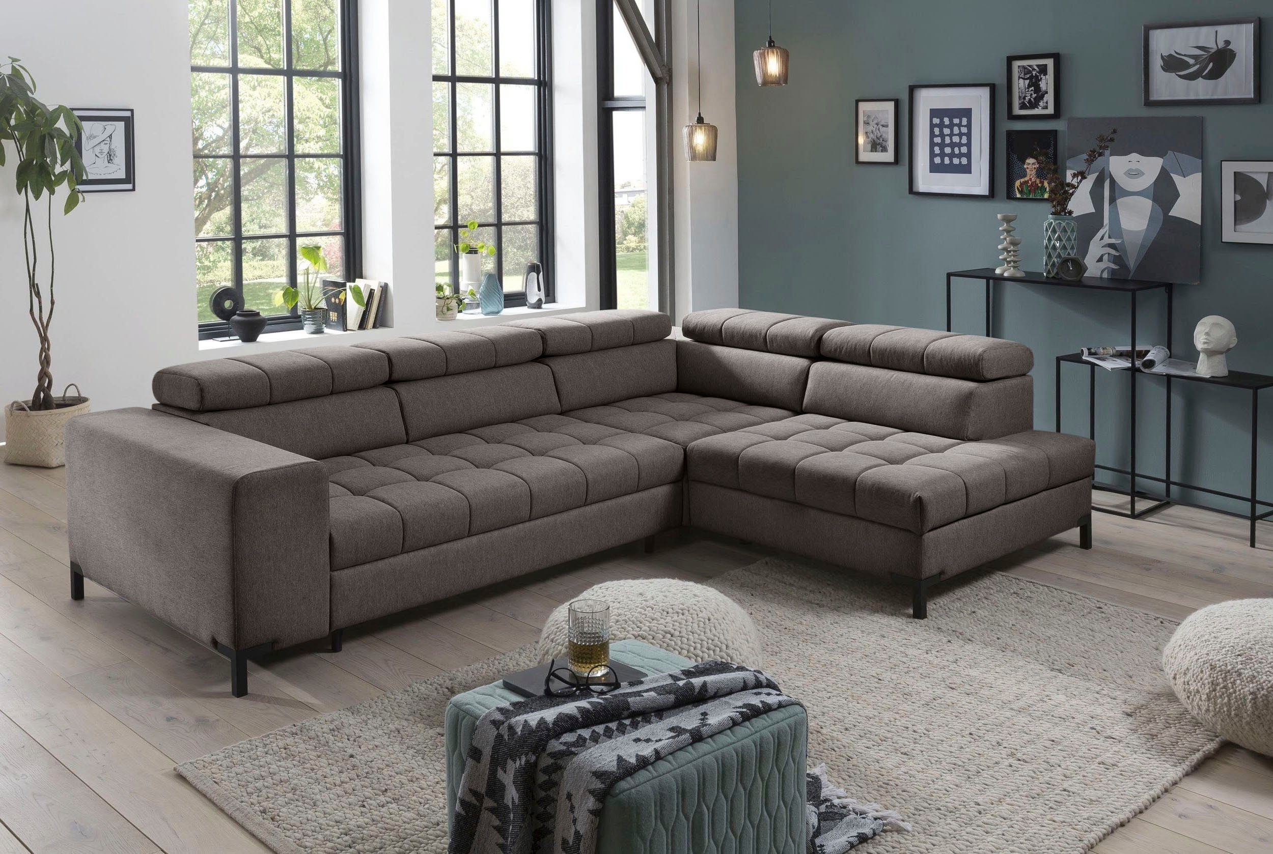 exxpo - sofa fashion Ecksofa "Bocco, hochwertige Verarbeitung, toller Sitzk günstig online kaufen