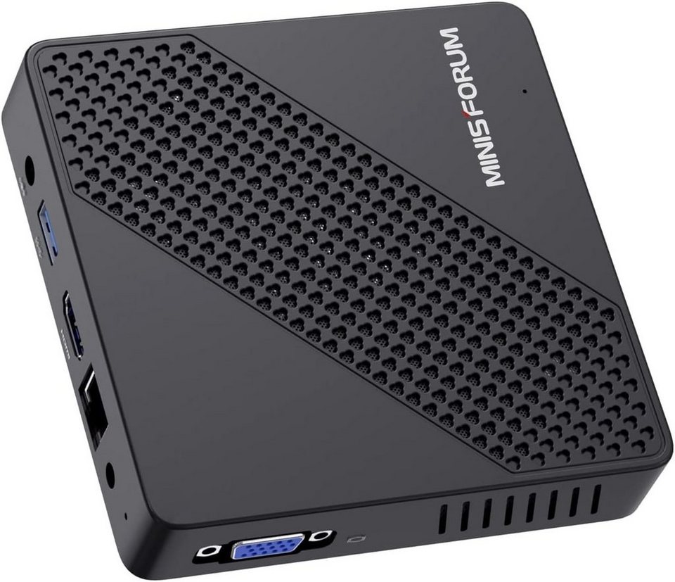 MINIS 64 Mini-Lüfterloser N40 Graphics (Intel 4k@60Hz 5.8G GB GB 4 SSD, Computer Mini-PC USB3.0, 600, Wi-Fi RAM, Celeron, HDMI&VGA FORUM UHD