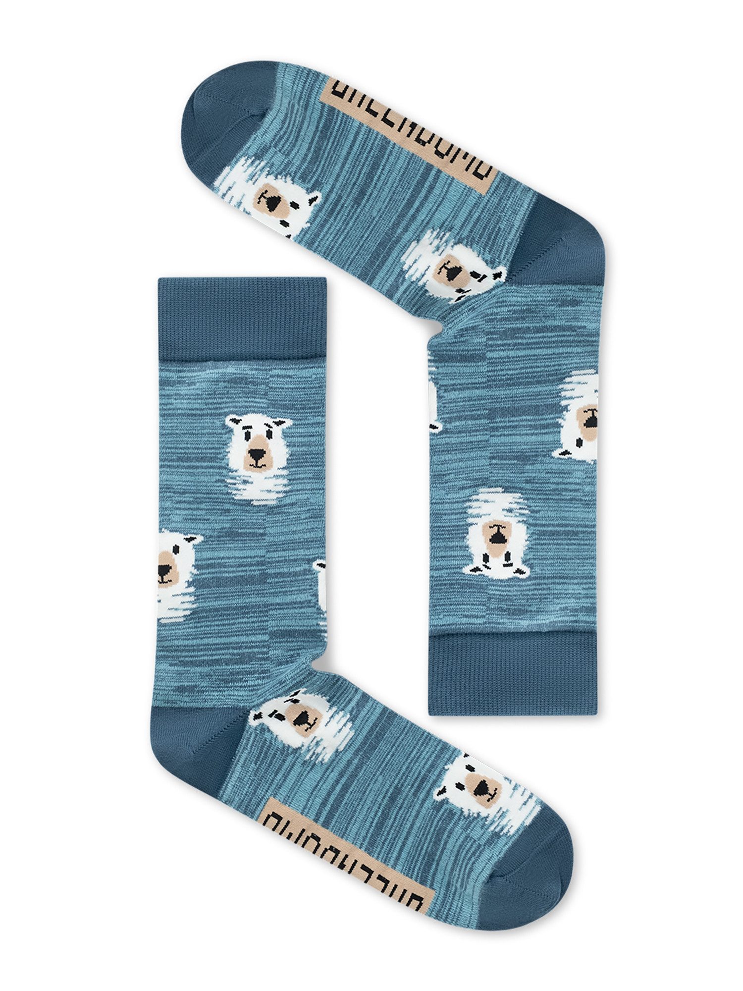 GreenBomb Socken Socks Icebear Hunt 2 Bio-Baumwoll-Mix, Polyamid, Elasthan, kreative Designs