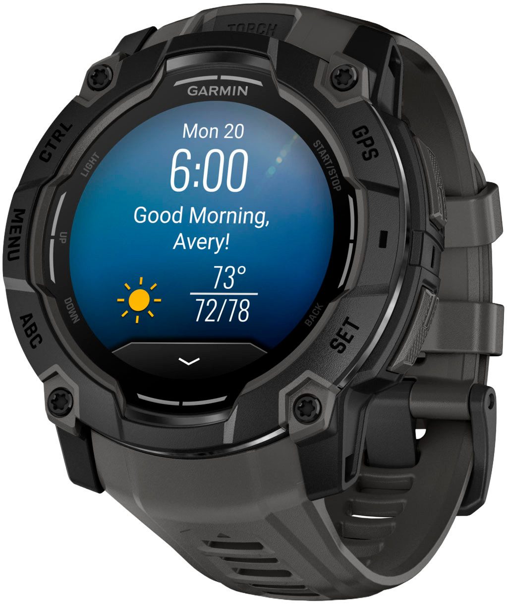 Garmin Instinct 3 AMOLED Smartwatch (1,3 Zoll, Garmin)