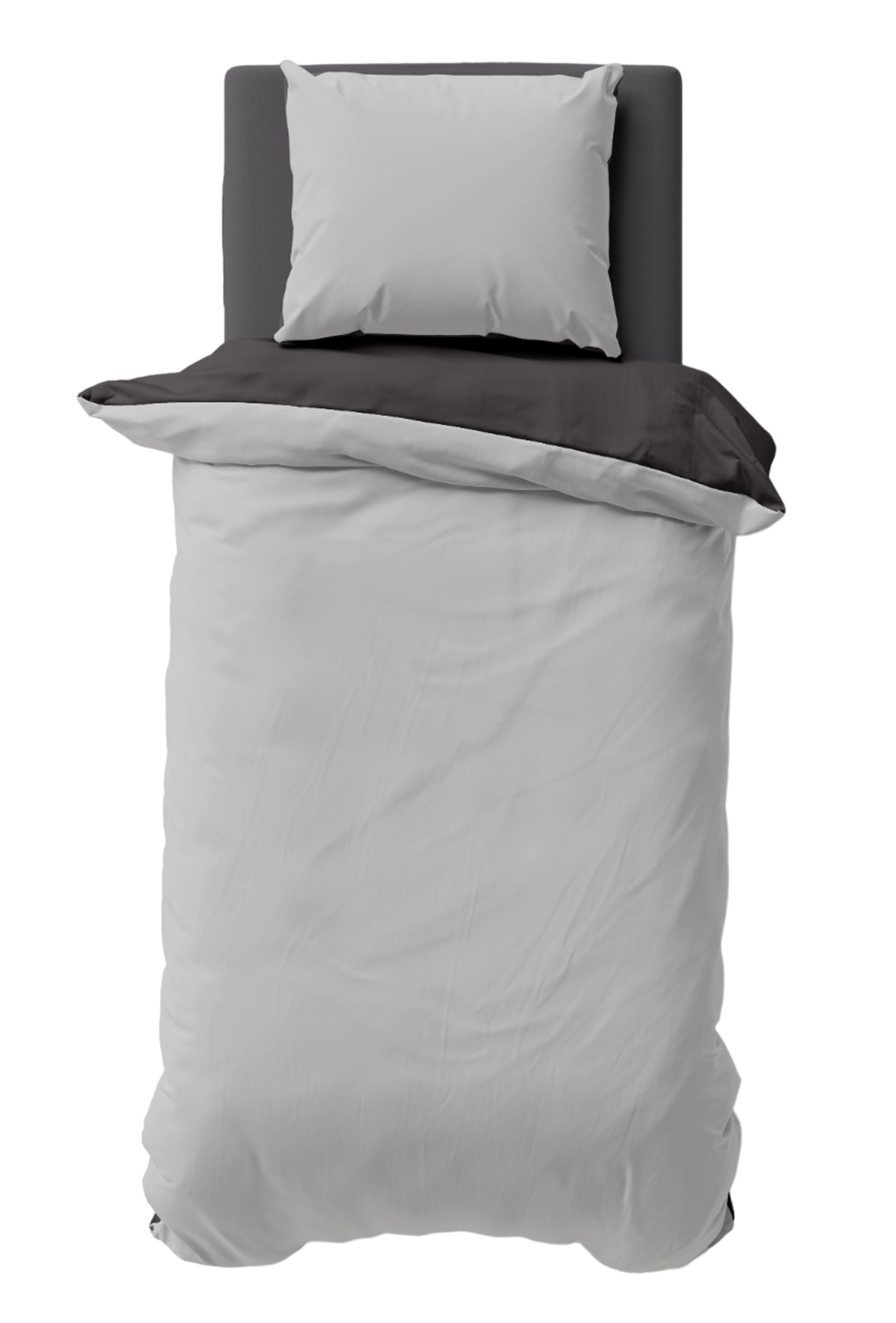 One Home Bettwäsche Doubleface, Biber, 2 teilig, Uni Wende, kuschelig flaus günstig online kaufen