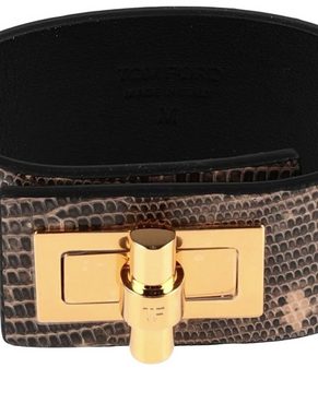 Tom Ford Bettelarmband TOM FORD Turnlock Buckle Natalia Bag Cuff Bracelet Armband Armr