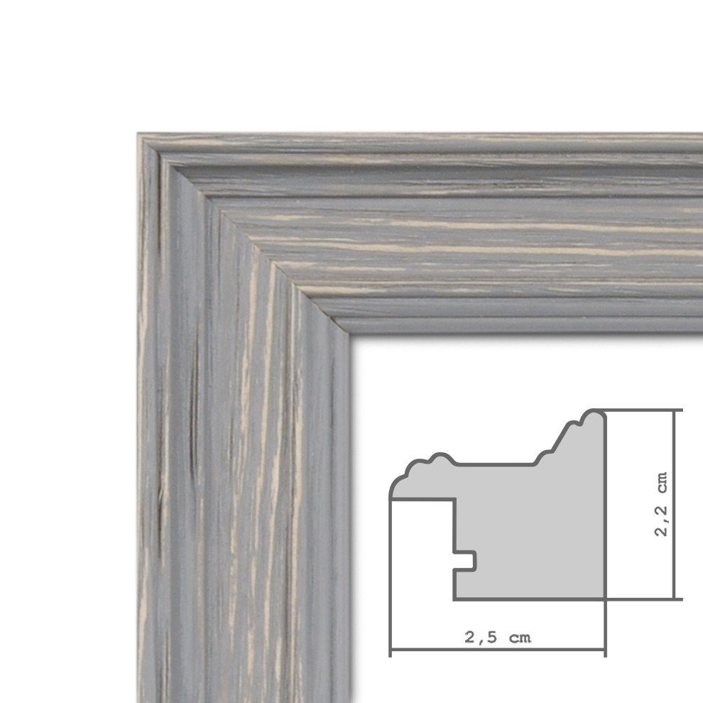 PHOTOLINI Bilderrahmen 3er Set Massivholz-Rahmen im günstig online kaufen