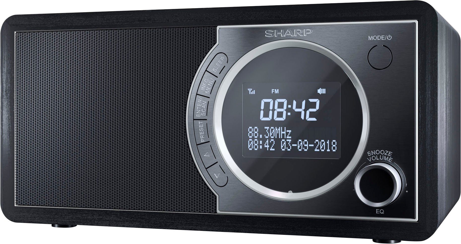 Sharp DR-450 Digitalradio (DAB) (Automatische Senderverfolgung, Digitalradio (DAB), FM-Tuner mit RDS, 6 W)