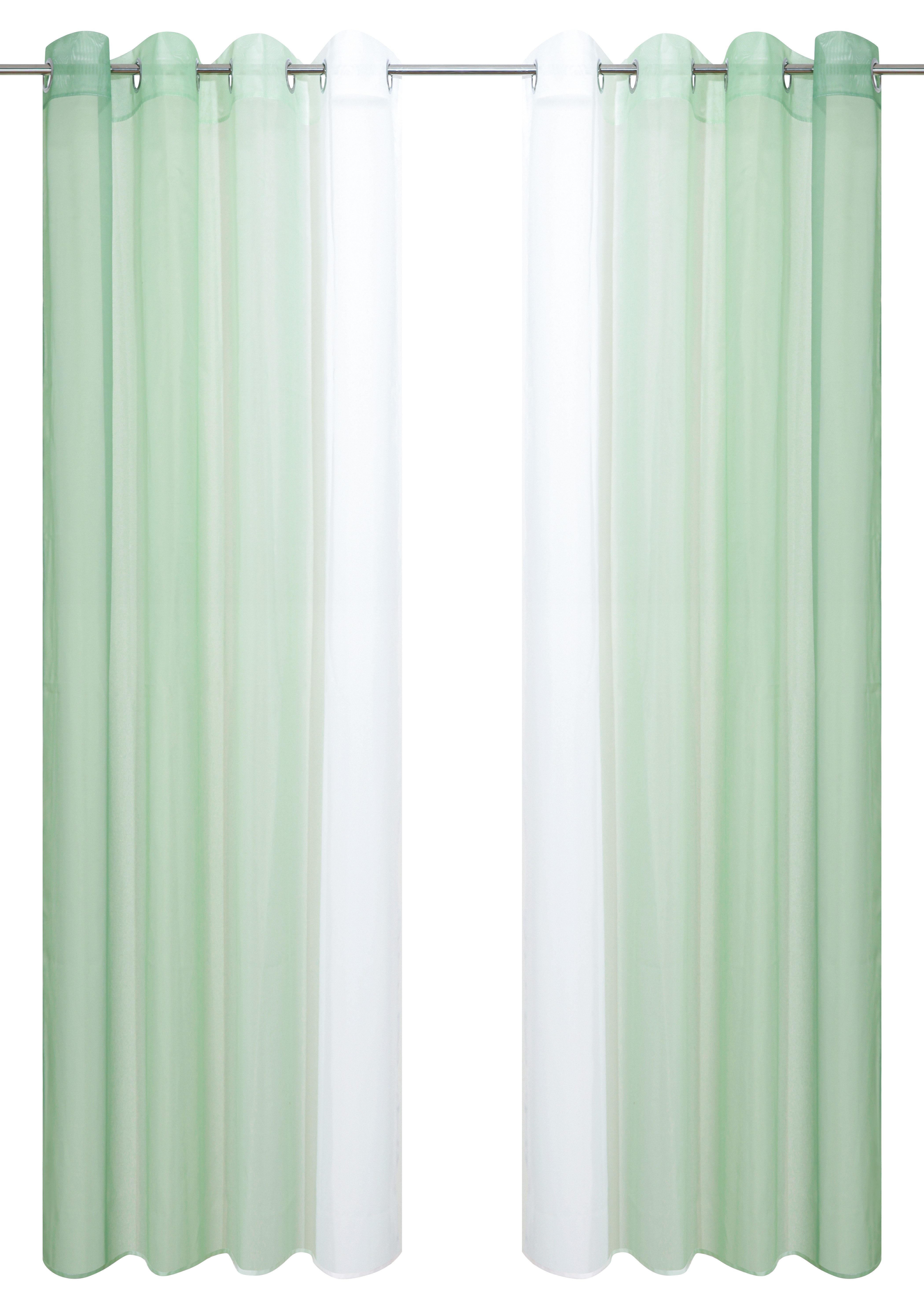 OTTO home Gardine Nivva (2 St), Ösen, transparent, Transparent, Ösen- Aufhängung, Pflegeleicht, 2er Set