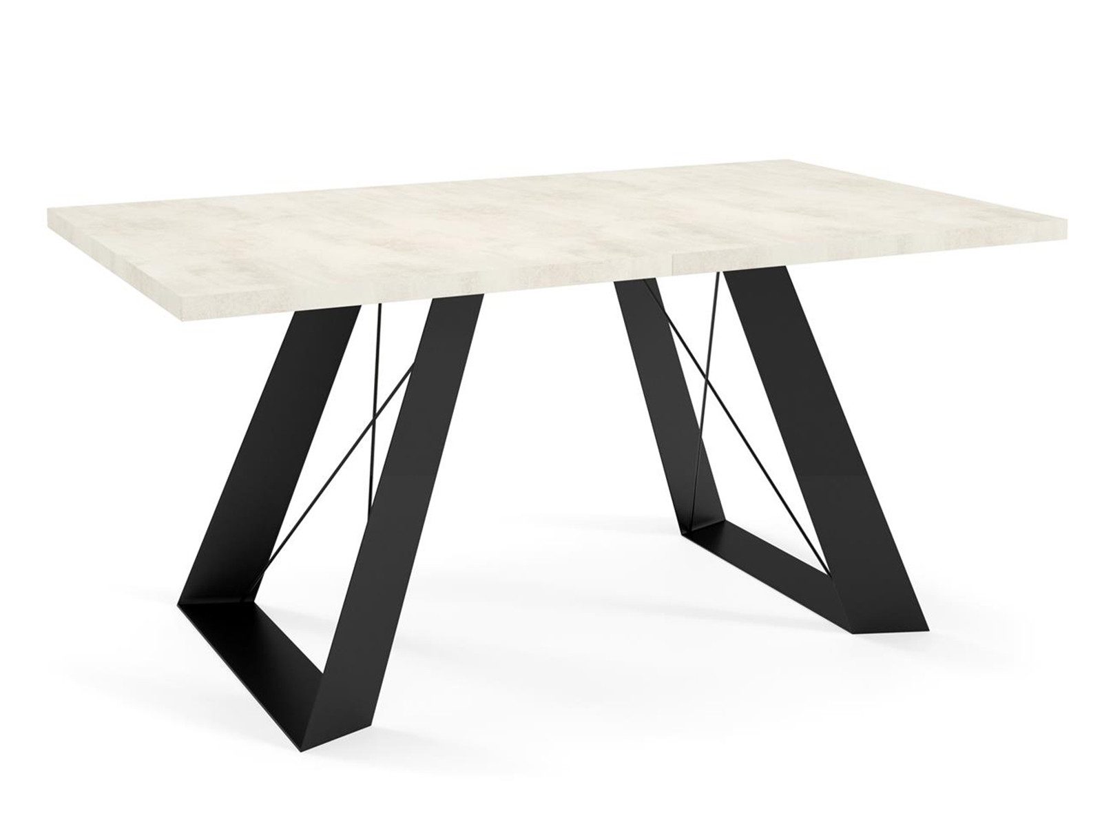 Compleo Esstisch luxuriöser Esszimmertisch, moderner Wohnzimmertisch, 140-240x80x76