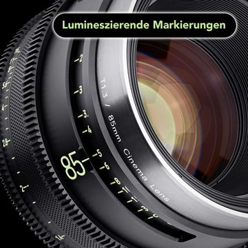 Samyang Meister 85mm T1,3 Canon EF Vollformat Teleobjektiv