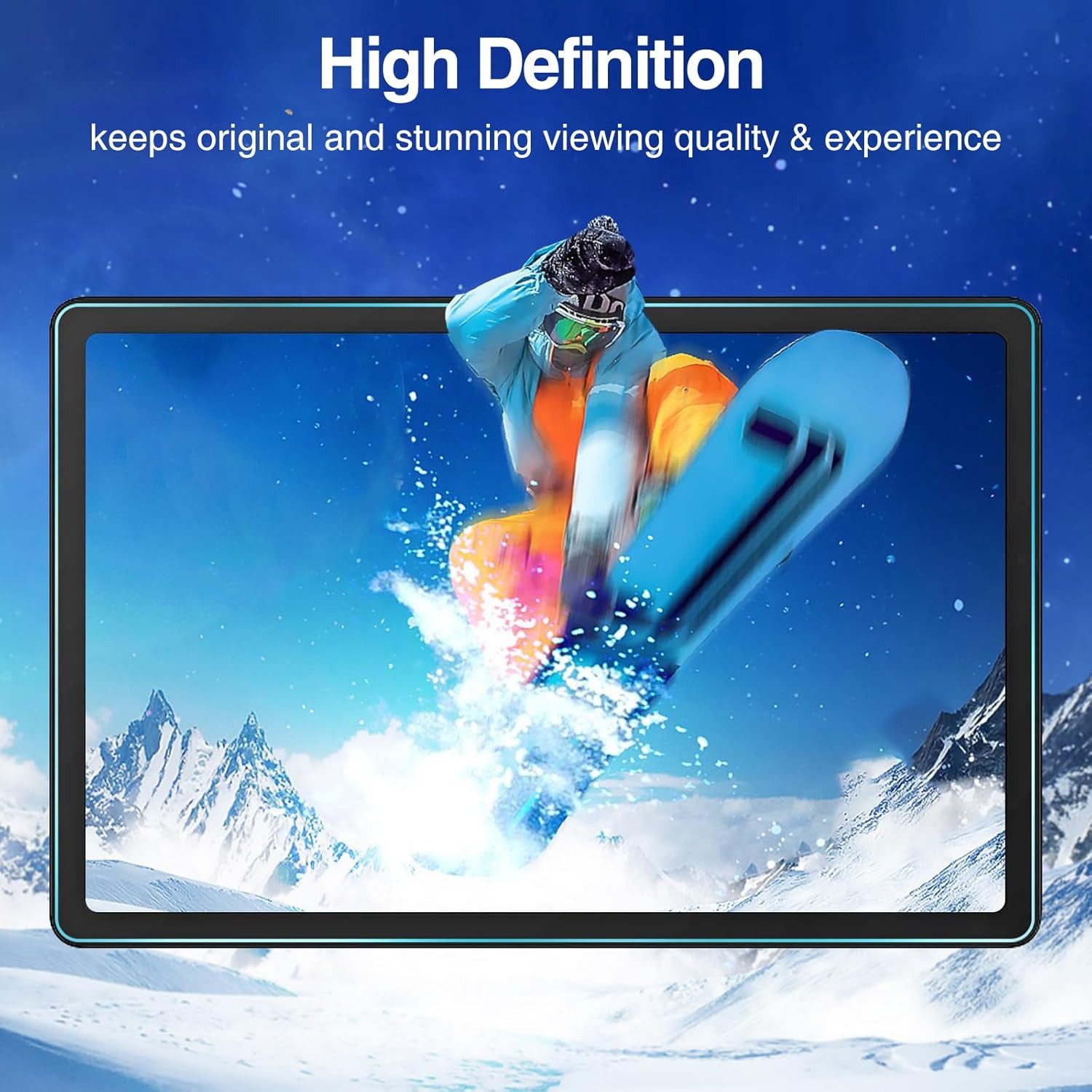 CLM-Tech Displayschutzglas 2X für Lenovo Idea Tab 11'' 2025/ Lenovo Tab M11 11'' 2024, Panzerglas Spar-Set, 2 Stück, Anti-Fingerabdruck und kratzfest – Bild 5 von 5