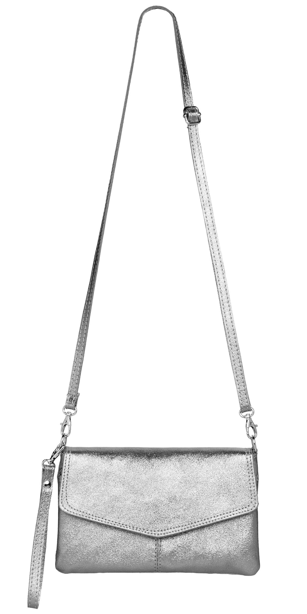 Caspar Clutch Abendtasche Leder Damen Umhängetasche günstig online kaufen