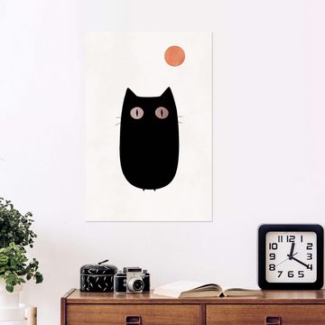 Posterlounge Wandfolie KUBISTIKA, The Cat, Wohnzimmer Skandinavisch Grafikdesign