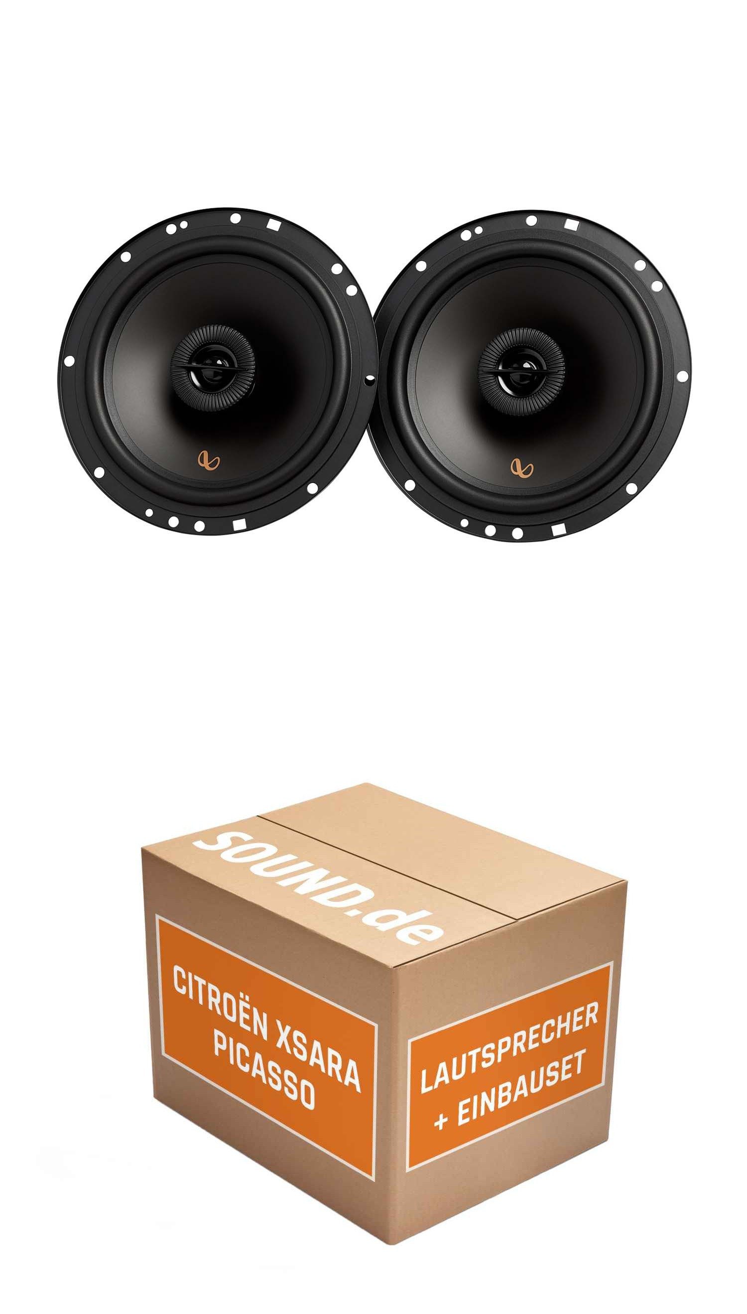 JUST SOUND best choice for caraudio Lautsprecher Boxen Einbauset Infinity Alpha 603F Citroën Xsara Picasso Auto-Lautsprecher (60 W)