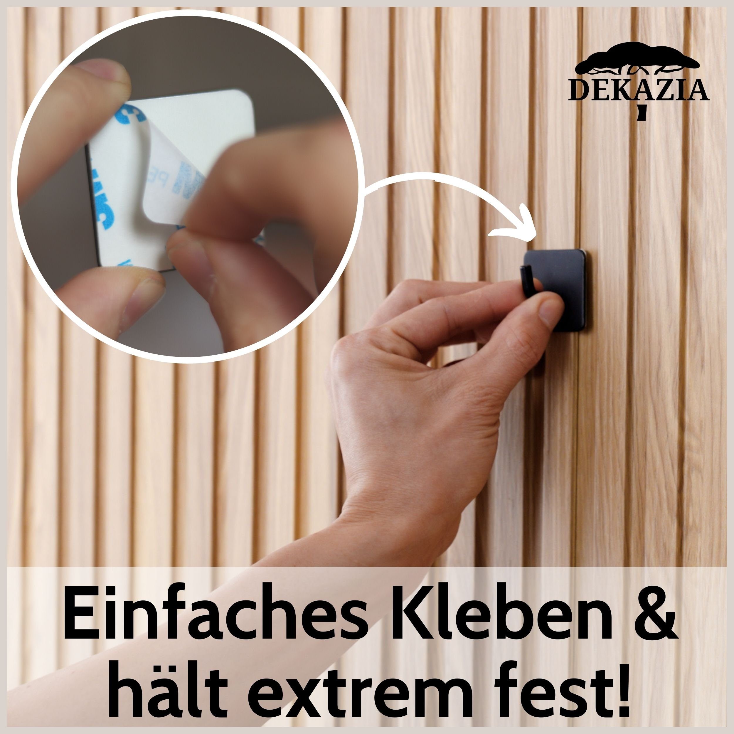DEKAZIA Klebehaken ohne Bohren, selbstklebende Badhaken, günstig online kaufen