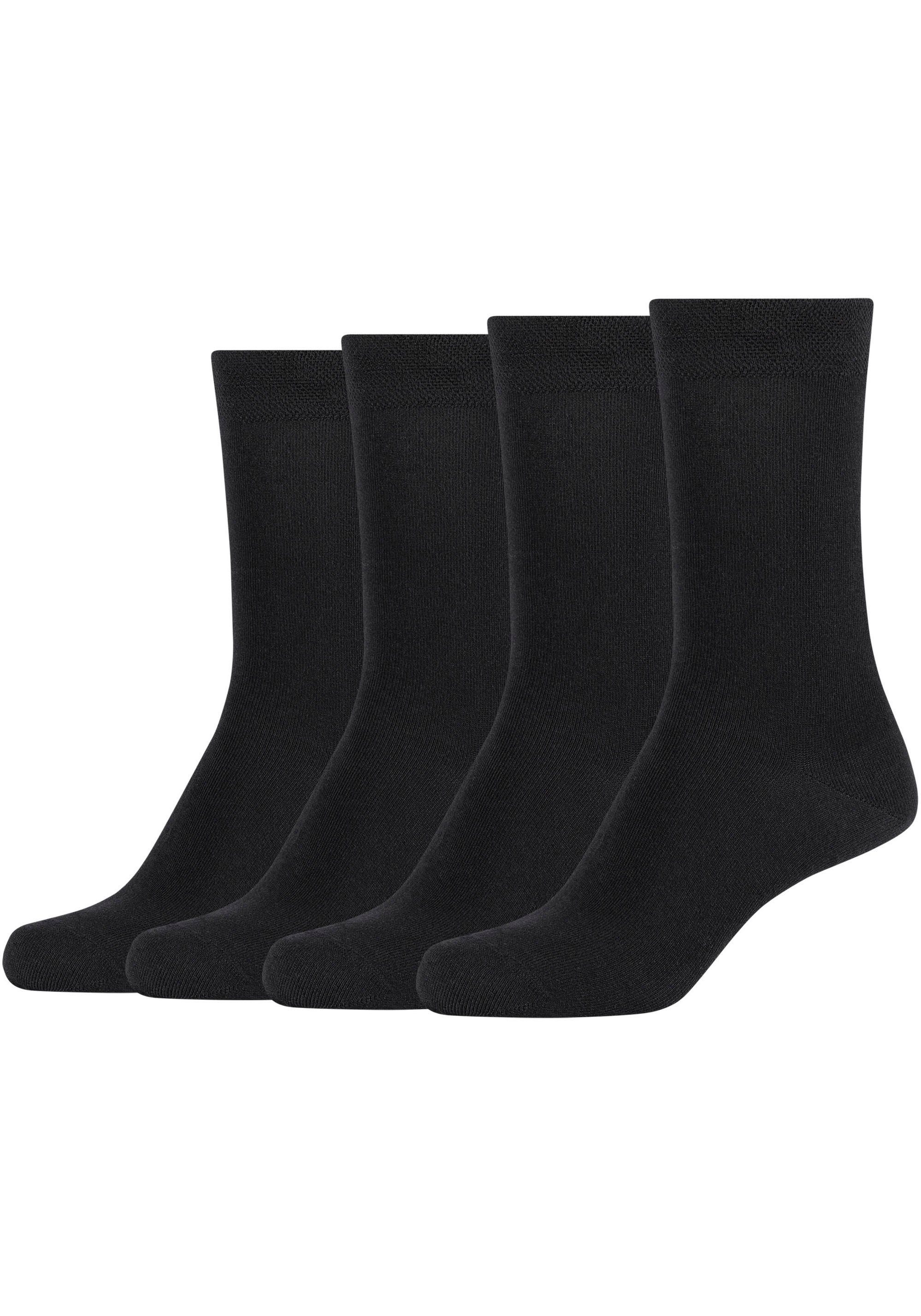 Camano Basicsocken ca-soft (4-Paar) Mit Piquee-Bund günstig online kaufen