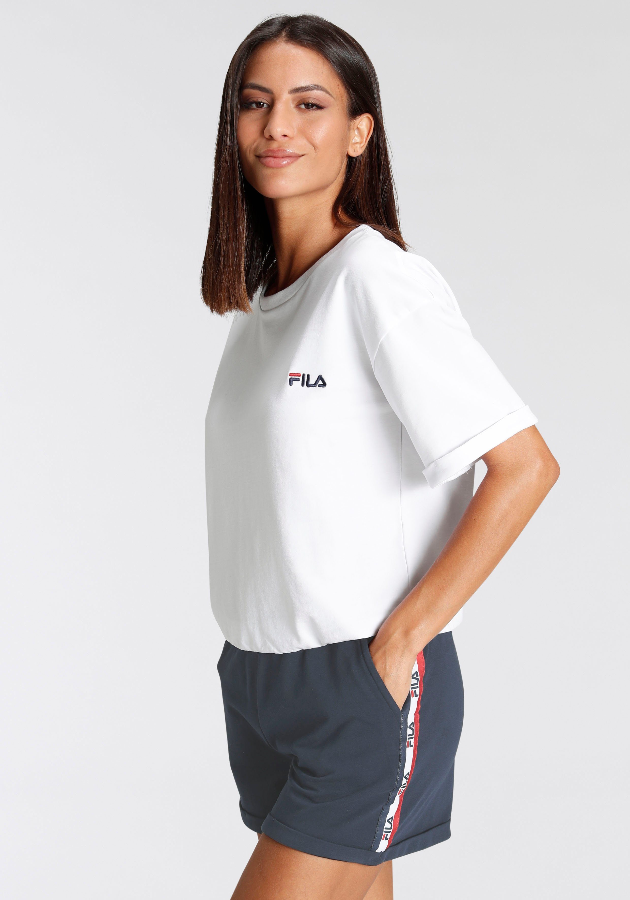 Fila Schlafanzug (Set, 2 tlg) mit elastischem, gerafftem Bund