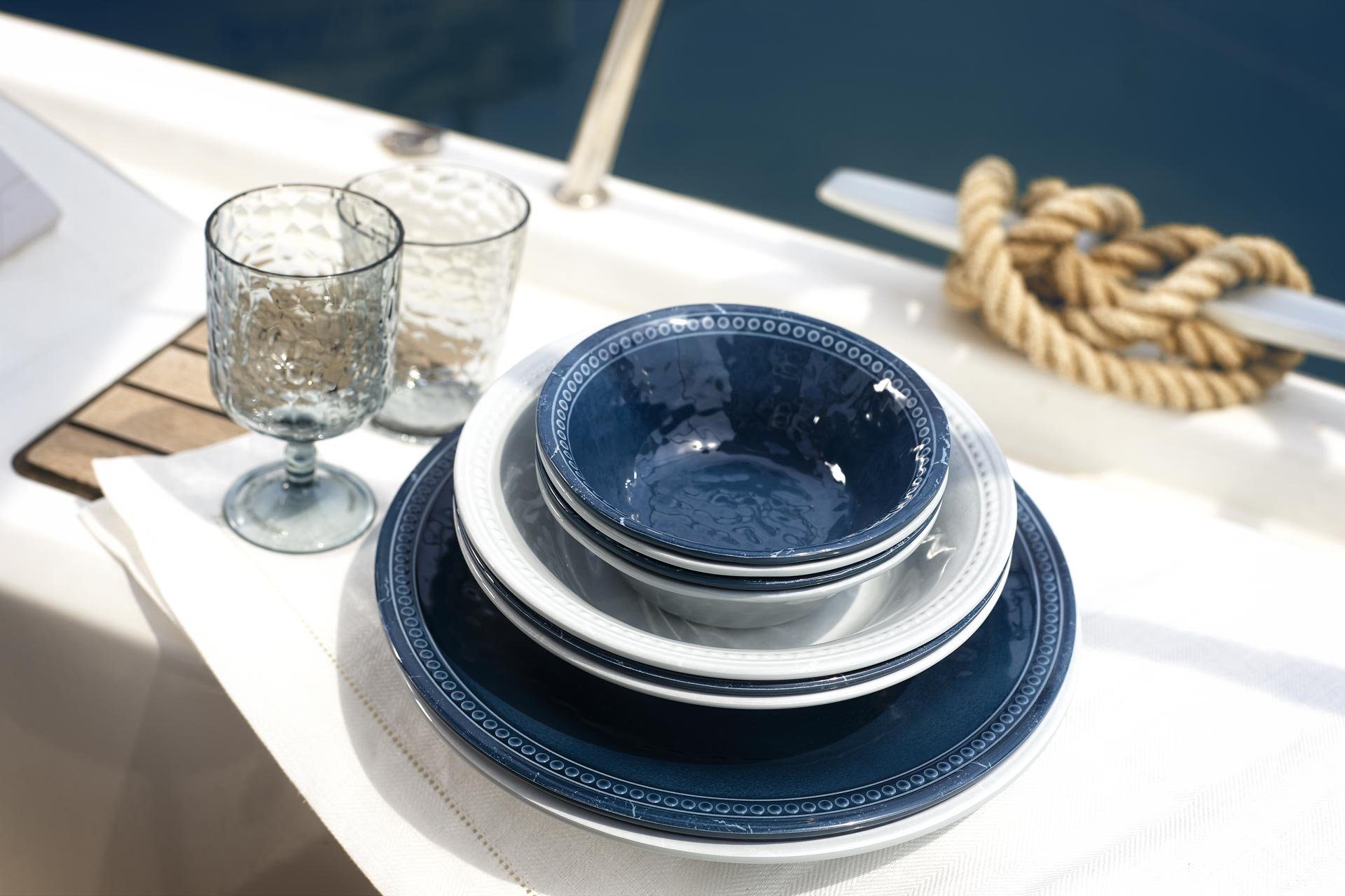Marine Business Teller Suppenteller, tief 20,5cm - Harmony Blue, (1 St)