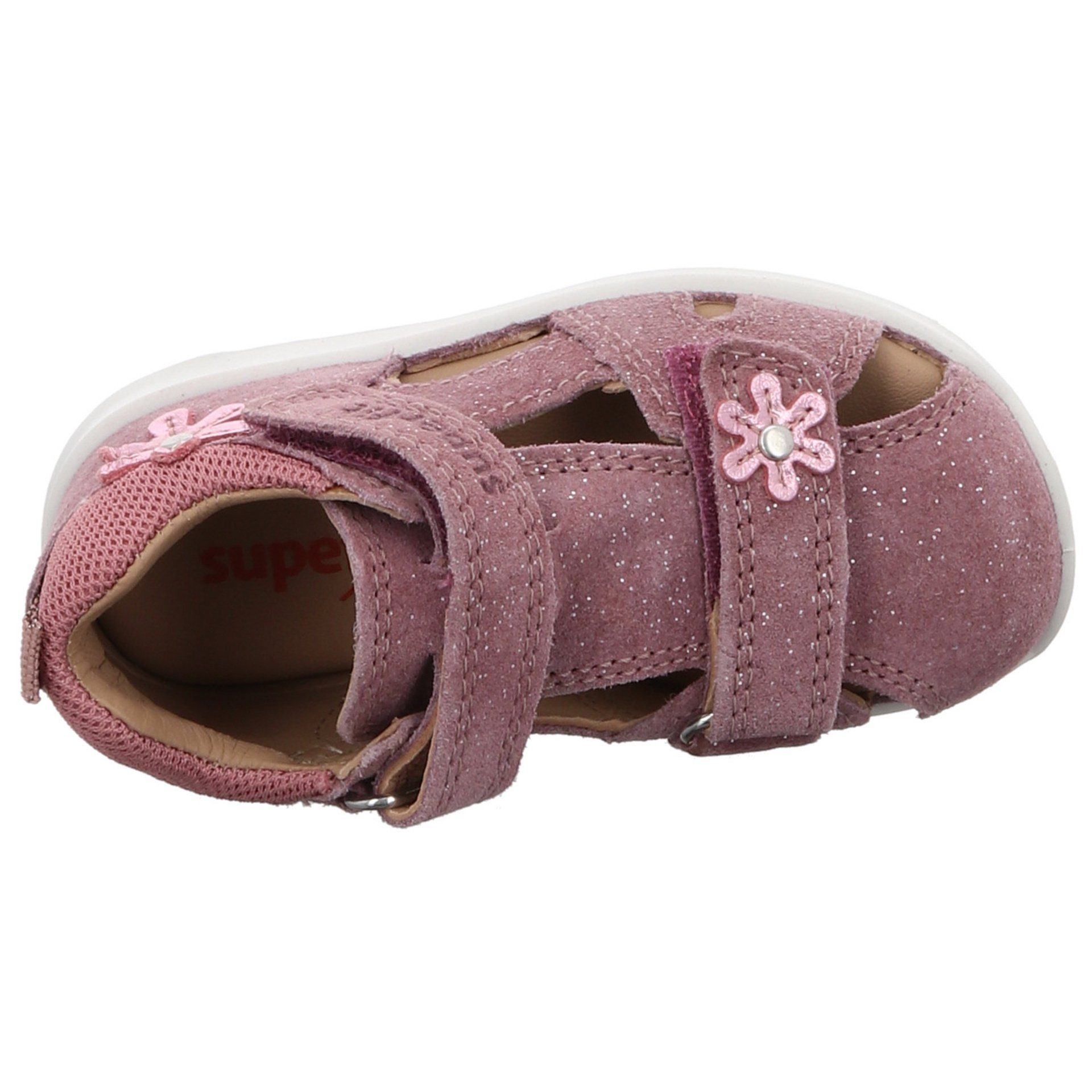 Superfit Mädchen Sandalen Schuhe Leder-/Textilkombination Bumblebee Minilette Sandale LILA/ROSA