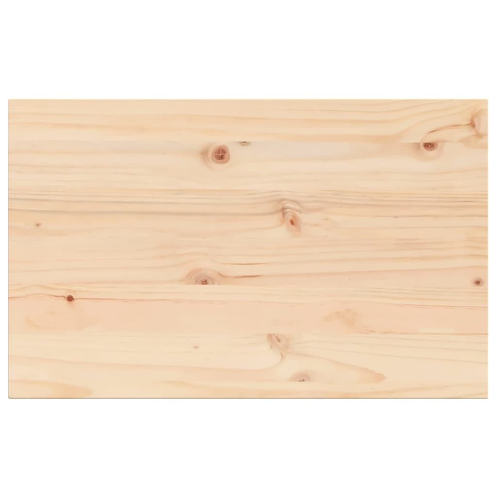 vidaXL Tischplatte Tischplatte 80x50x2,5 cm Rechteckig Massivholz Kiefer (1 St)