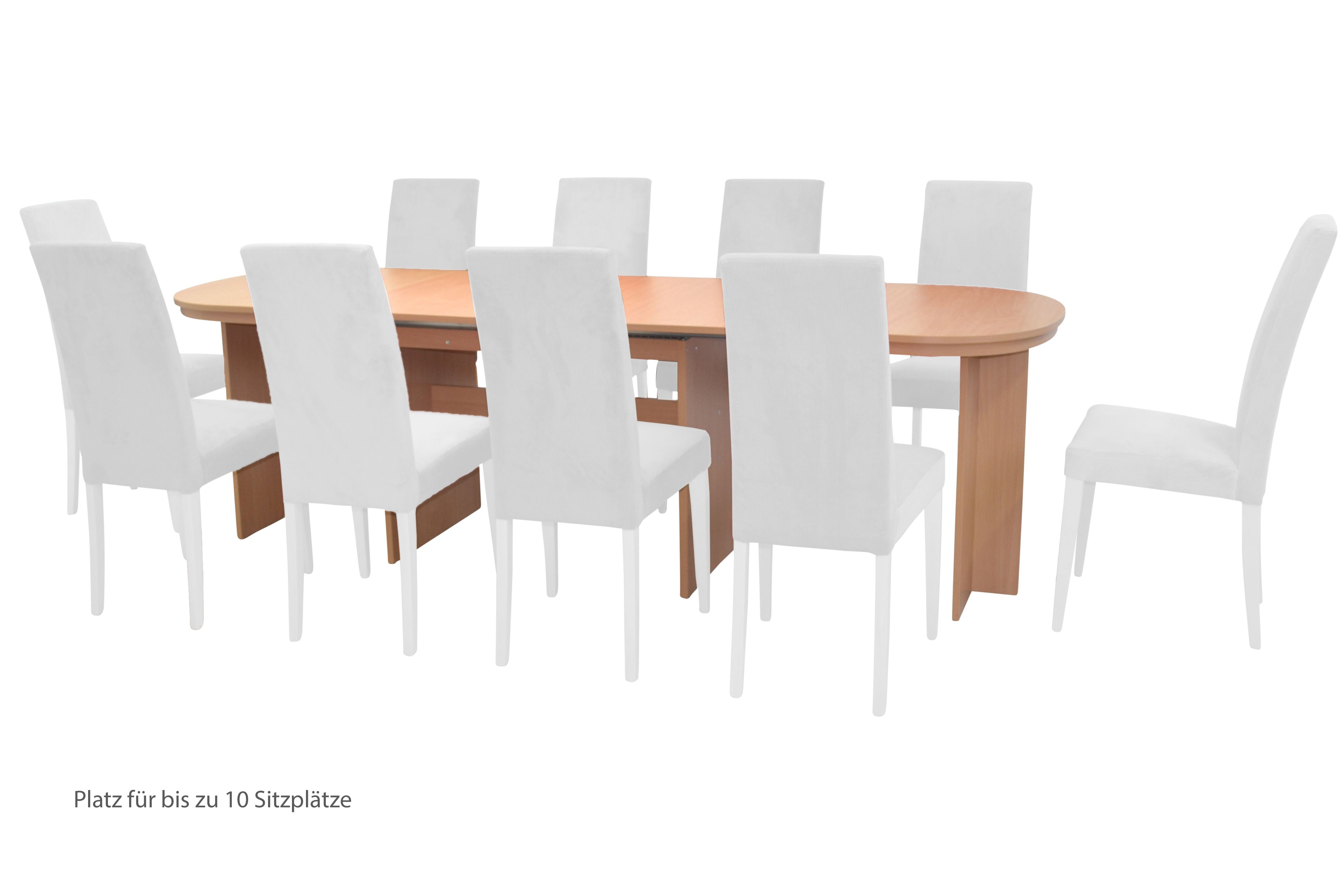 moebel-direkt-online Kulissen-Esstisch Nora (Platz für bis zu 10 Sitzplätze günstig online kaufen