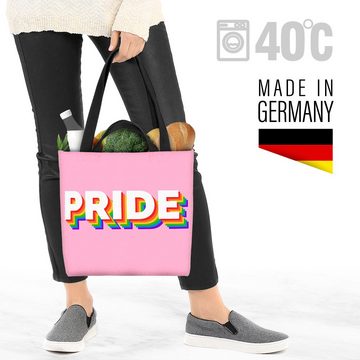 VOID Henkeltasche (1-tlg), PRIDE Rainbow LGBTQ Schriftzug Logo Stolz Gay pride flag parade club