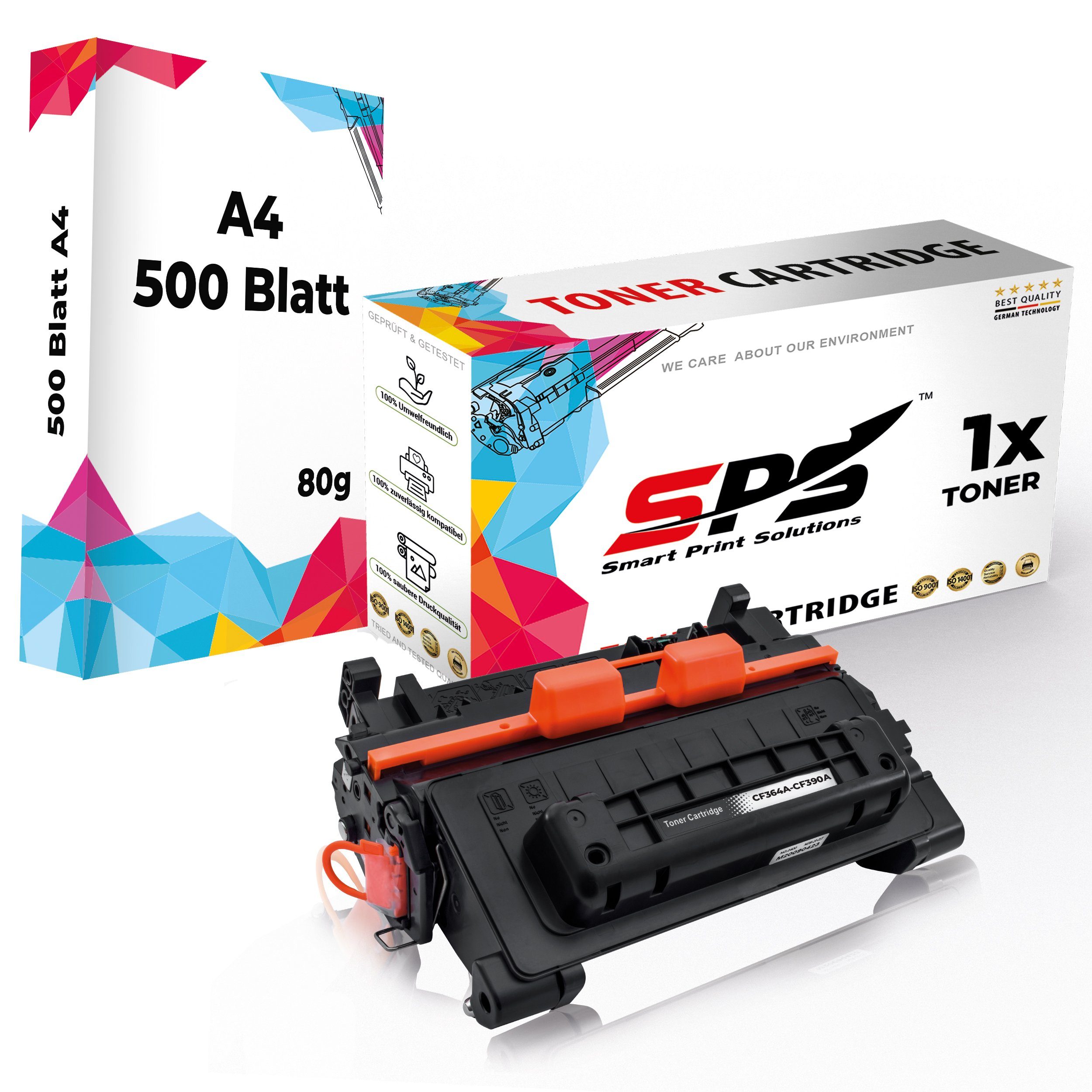 für Tonerkartusche Kompatibel SPS A4 Toner) 64A P4515X Pack Papier, CC364A, HP (1er 1x + Schwarz Laserjet