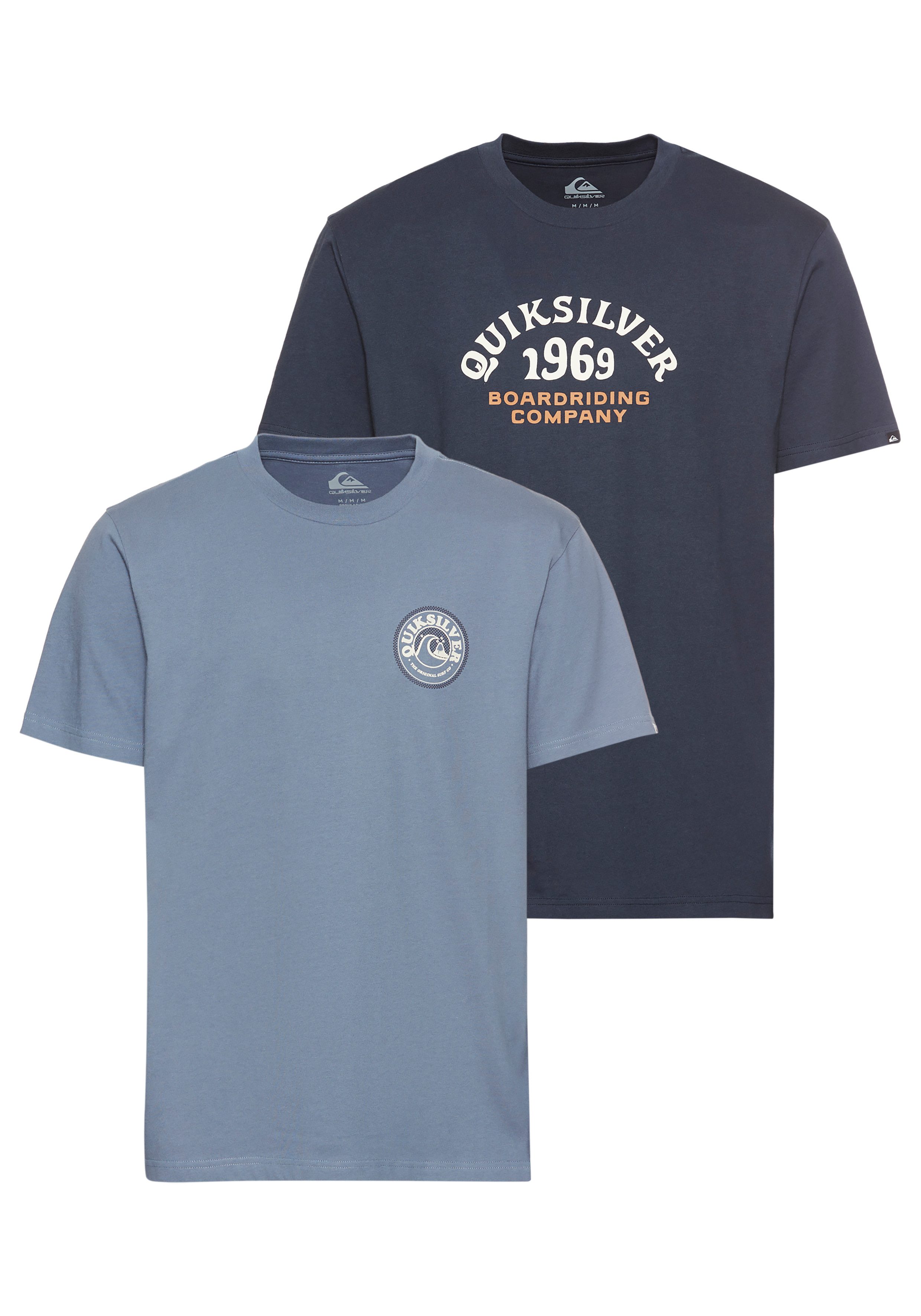 Quiksilver T-Shirt DISCOCHECK SHORT SLEEVE TEE PACK YM (Packung, 2-tlg., 2e günstig online kaufen