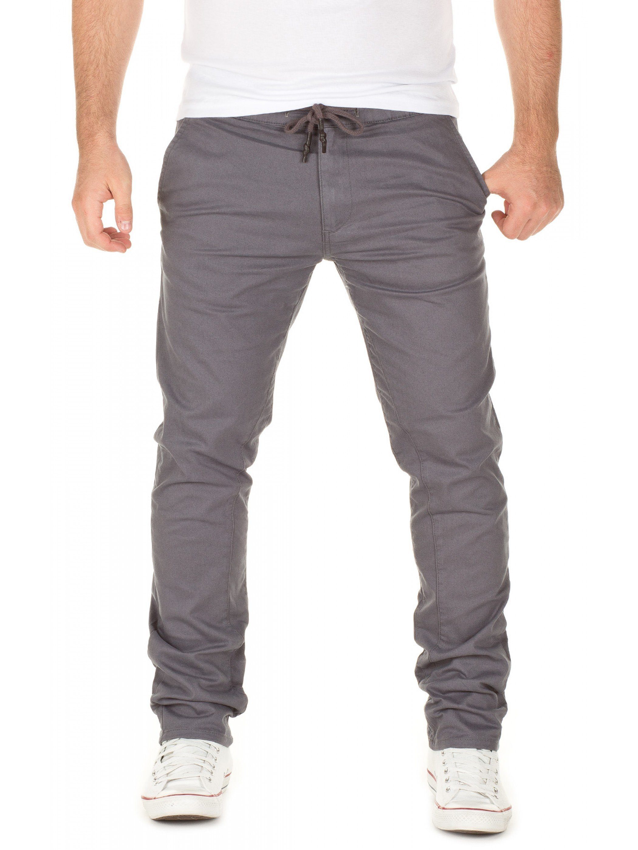 (3003) Chino Pants Yazubi Kordelzug Agron Chinos Grey mit