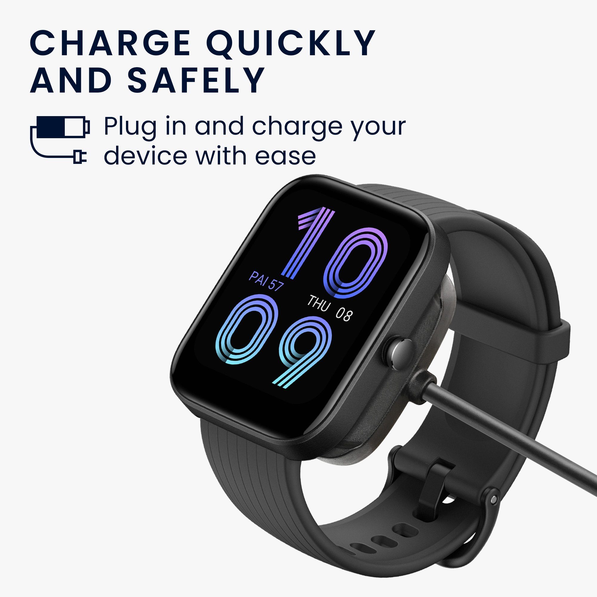 kwmobile USB Ladekabel für Mini Kabel Fitnesstracker Ersatzkabel Bip 4 - Watch Huami - Elektro-Kabel, Smart 3/Pro/GTS Aufladekabel Charger Amazfit