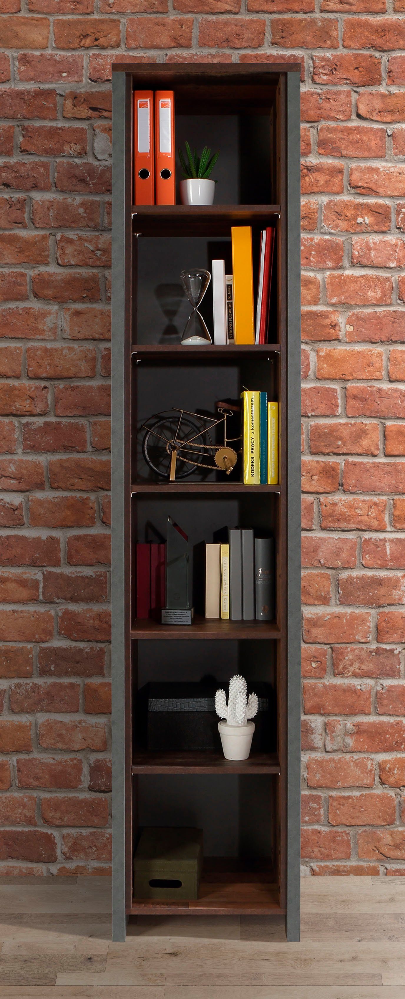 FORTE Aktenregal Clif, Bücherregal im Industriestil, Höhe 220,7 cm günstig online kaufen