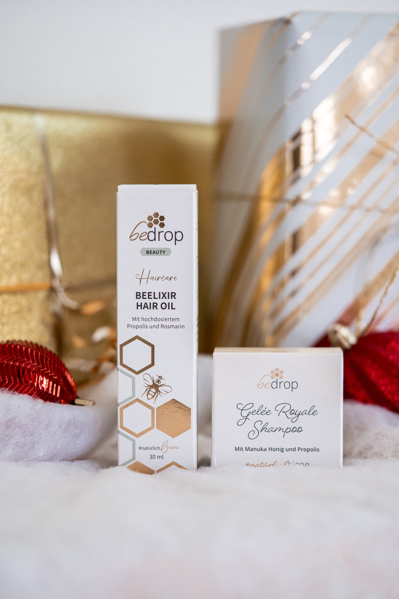 bedrop Haarpflege-Set Beelixir Hair Oil & Gelée Royale festes Shampoo I Geschenkset, Geschenkset Haare, Ideal für die tägliche Haarpflege und -kur.