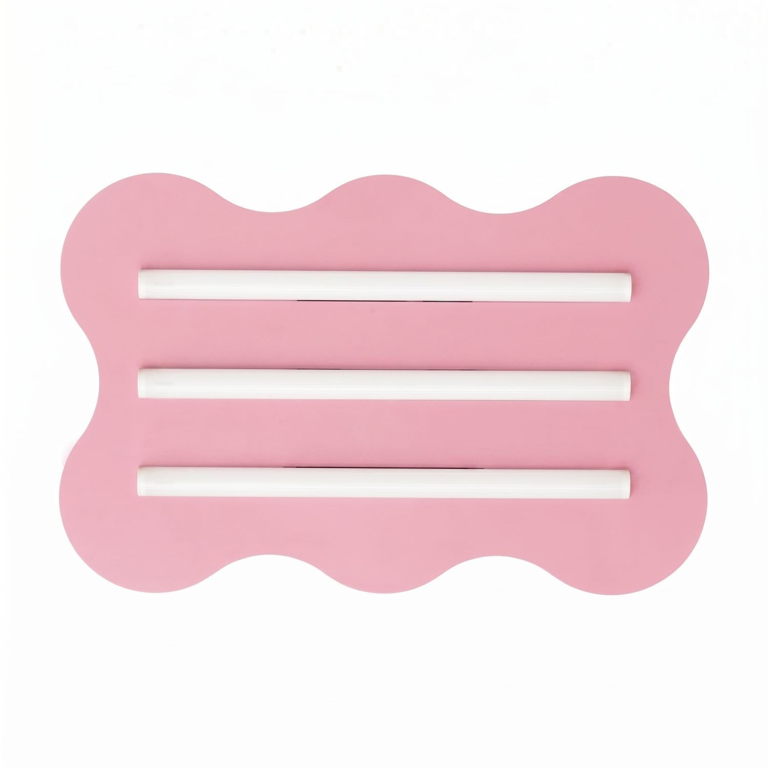 Licht-Erlebnisse Deckenleuchte LENZ, ohne Leuchtmittel, Metall Pink 3-flammig Modern