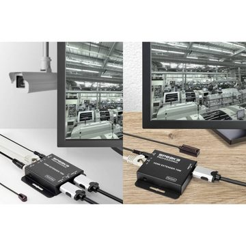 SpeaKa Professional 4K HDMI Extender (Verlängerung) über Computer-Kabel, durchgeschleifter HDMI-Ausgang