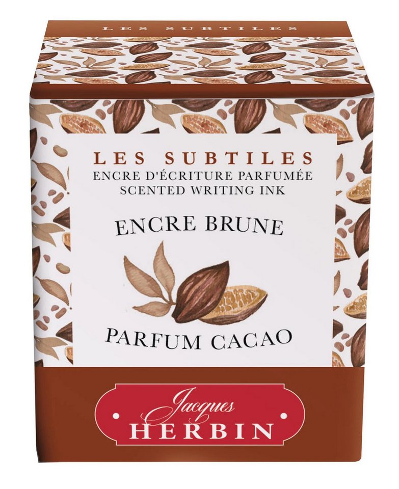 Thumbnail - Herbin 4x Fein parfümierte Tinte im Flakon - Brown, cocoa scent 13746T Tintenglas (ENCRES)