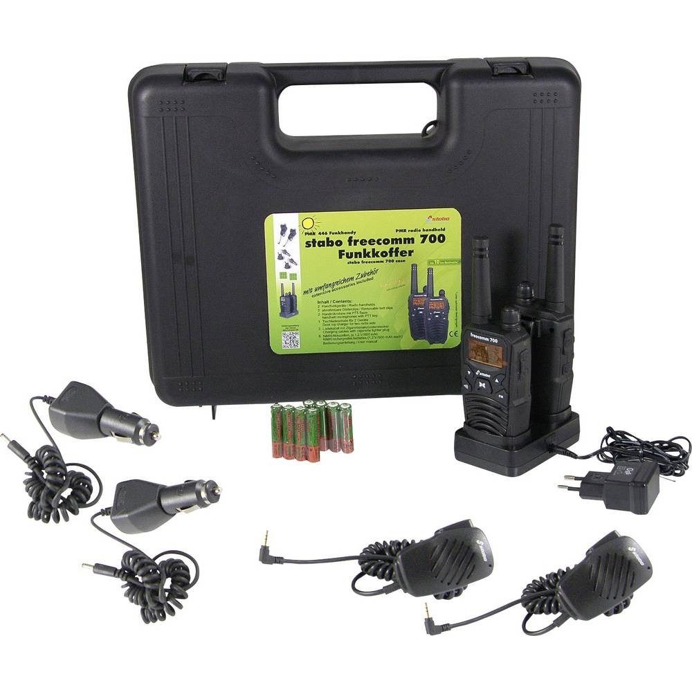 Stabo Funkgerät Stabo freecomm 700 Funkkoffer mit Reichweite und Radio., (Funkkoffer)